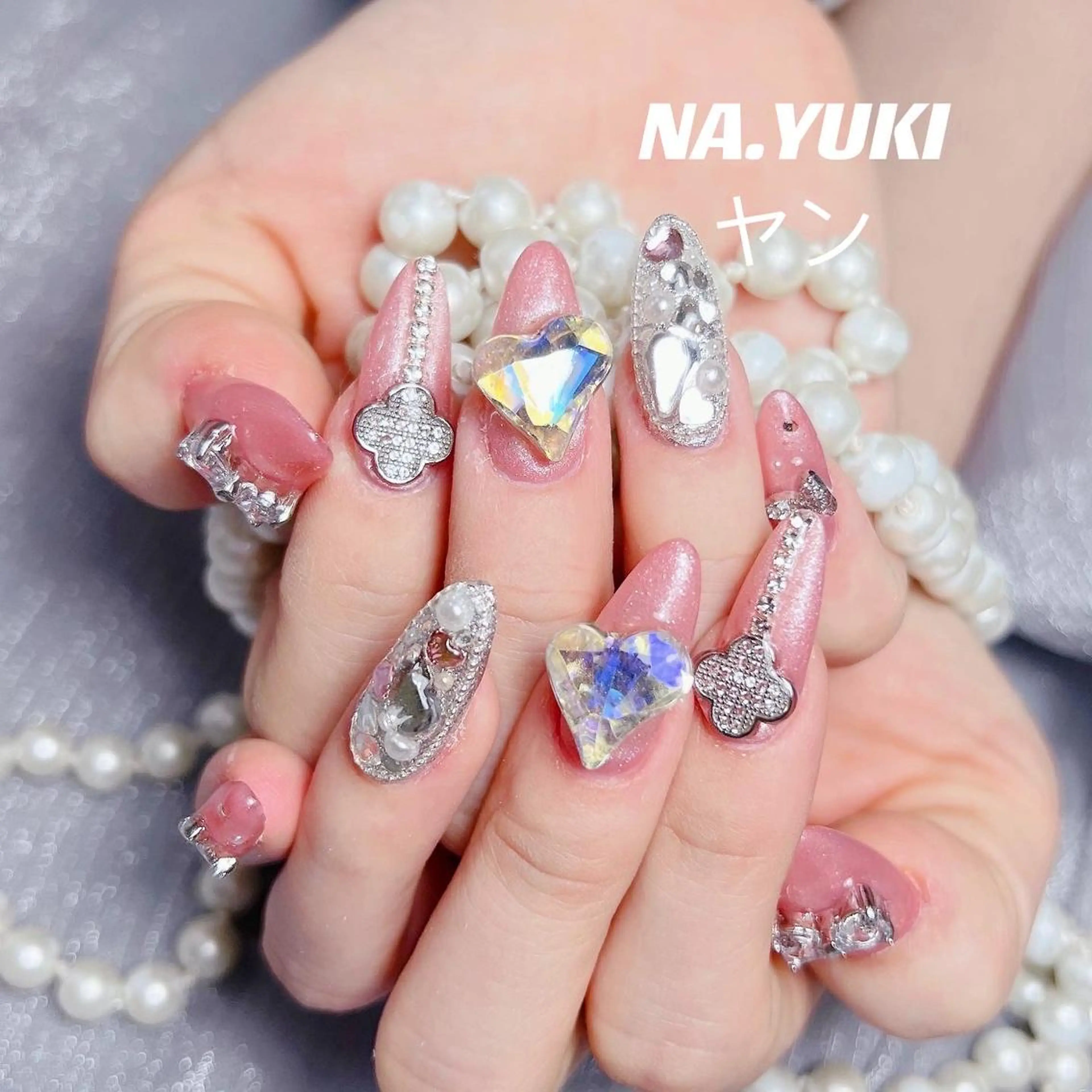 ネイル ロング ハンドネイル ハンドケア ナユキNA.YUKI 池袋店のネイルデザイン