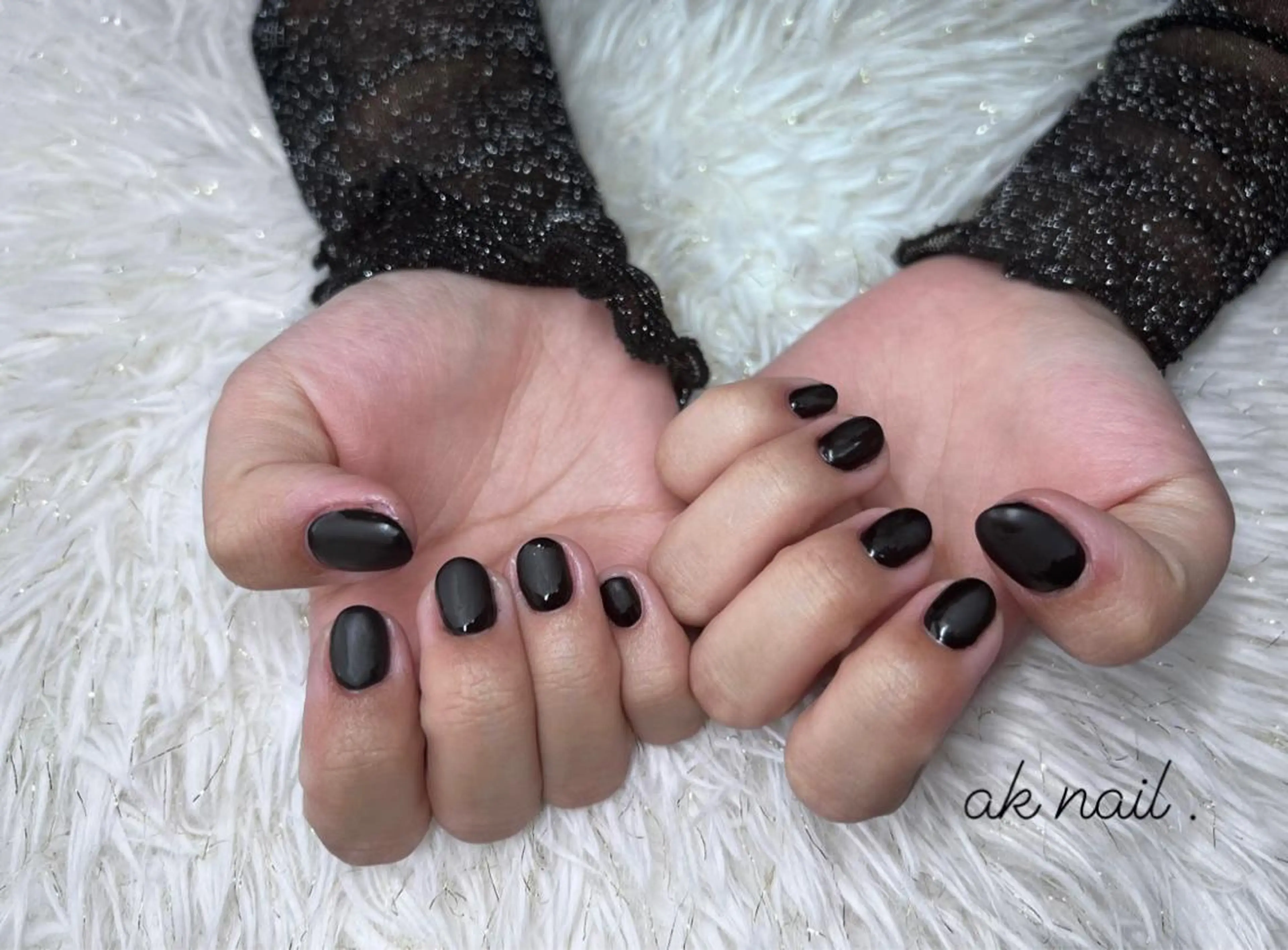 ショート ネイル マットネイル ハンドネイル ak nail .のネイルデザイン