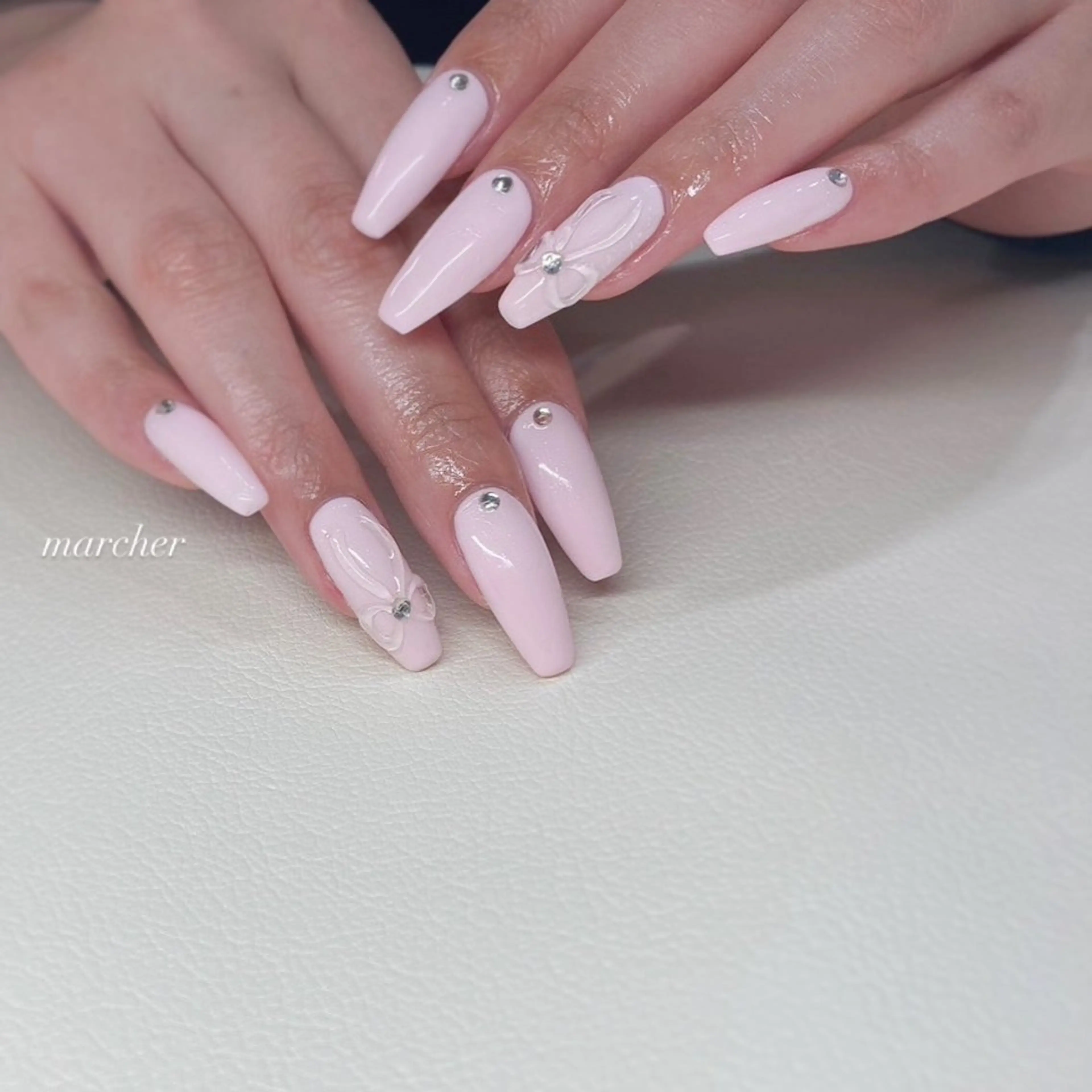 ネイル ロングネイル ハンドネイル Nailbeauty marcherのネイルデザイン