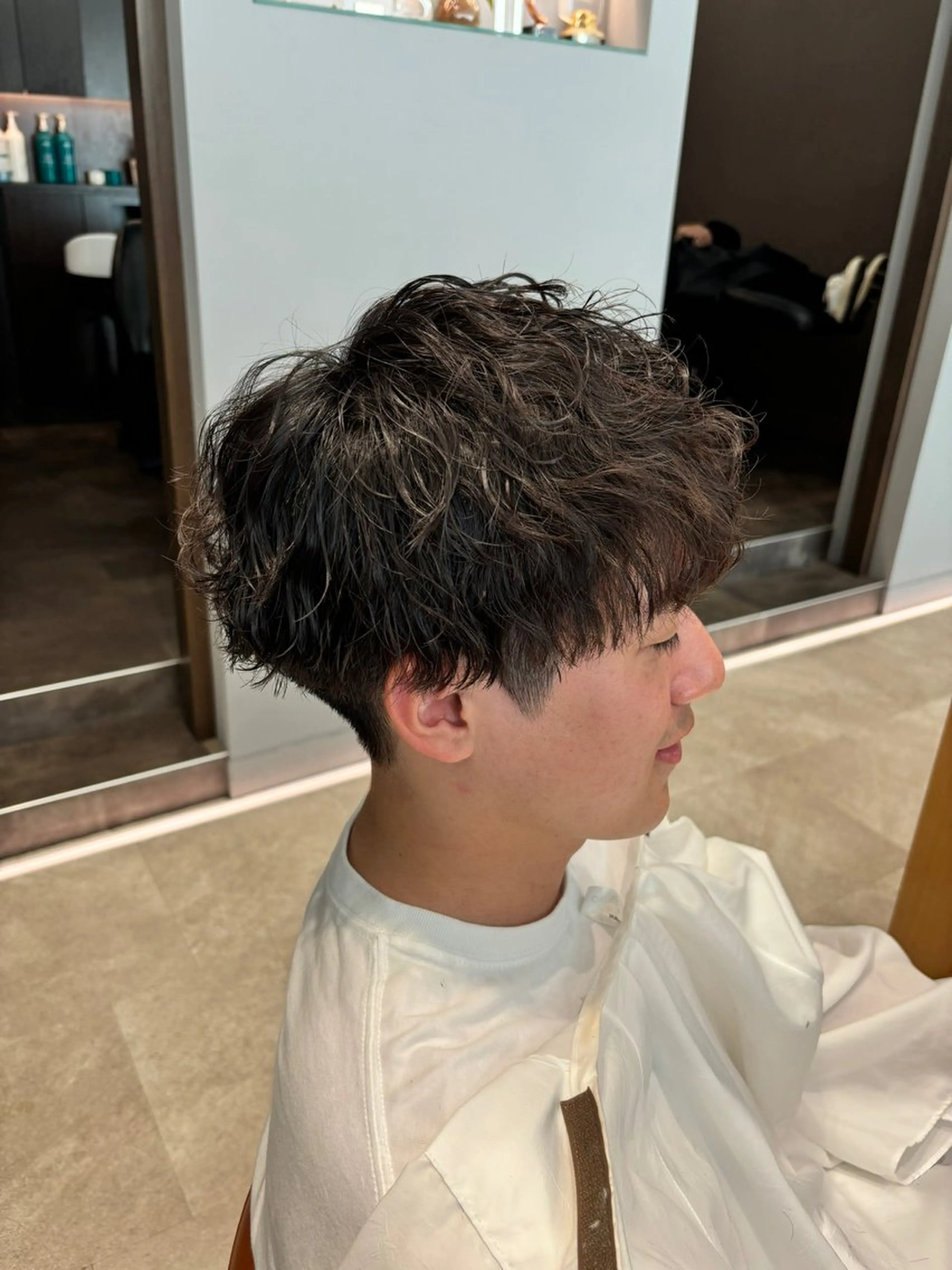 セミロング カラー パーマ ヘアアレンジ メンズ カット パーマ トリートメント 加藤 愛実のヘアスタイル