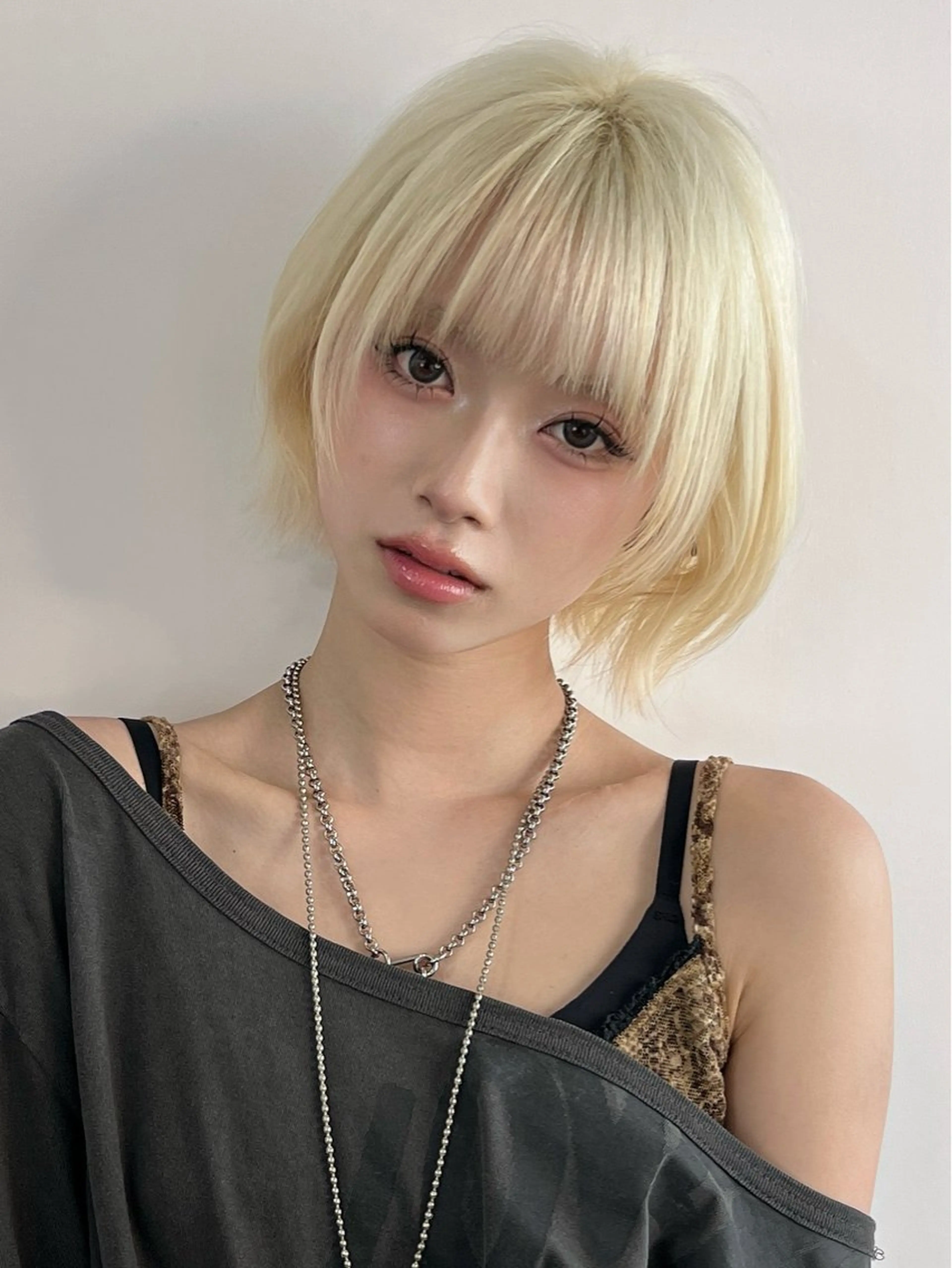 ショート カラー ショートボブ ボブ ショートヘア カット ヘアカラー トリートメント 韓国レイヤー×透明感 髪質改善/武田涼のヘアスタイル