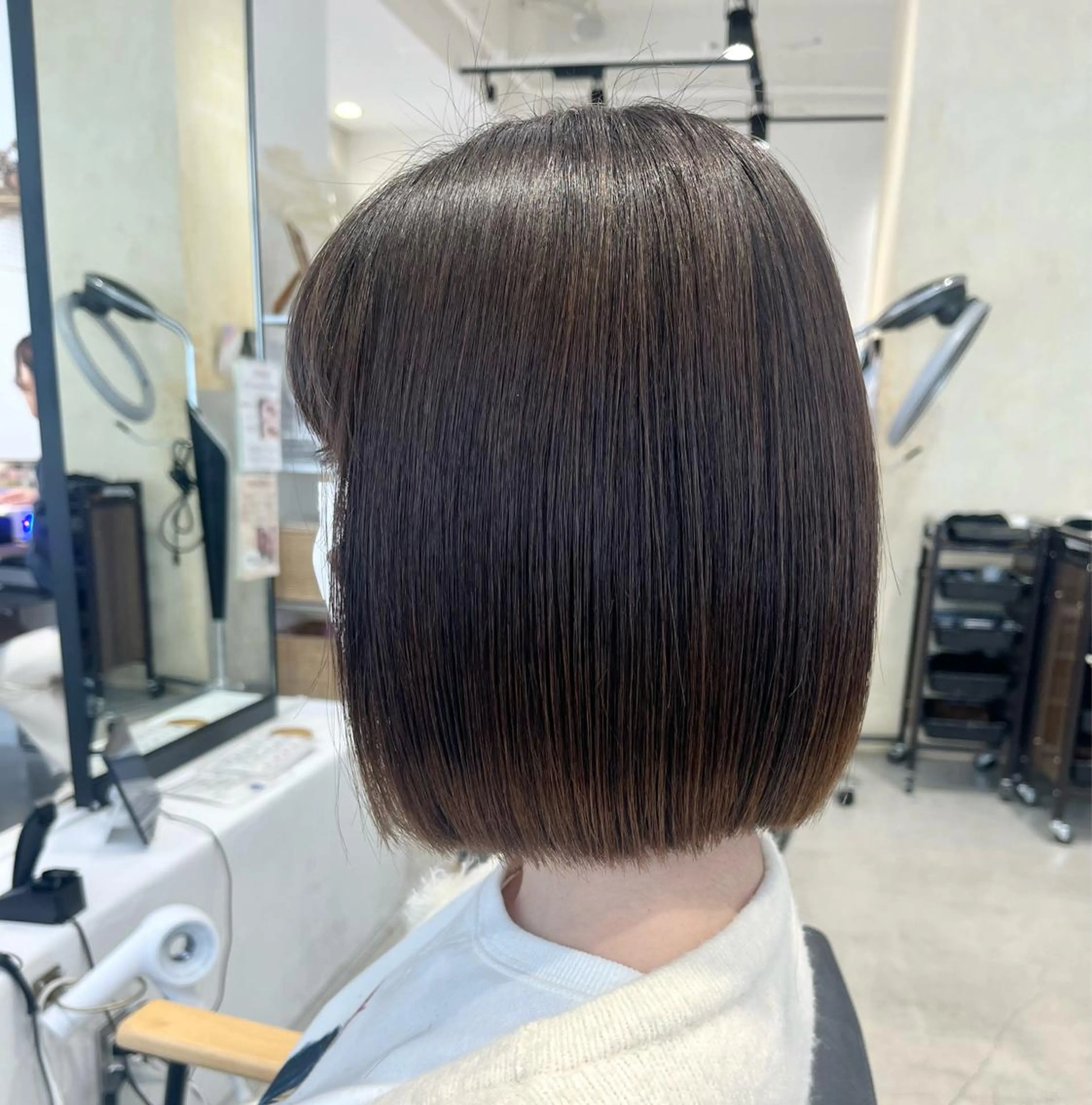 ショート カット 縮毛矯正 ボブ/美髪矯正 /佐藤　奈巳のヘアスタイル