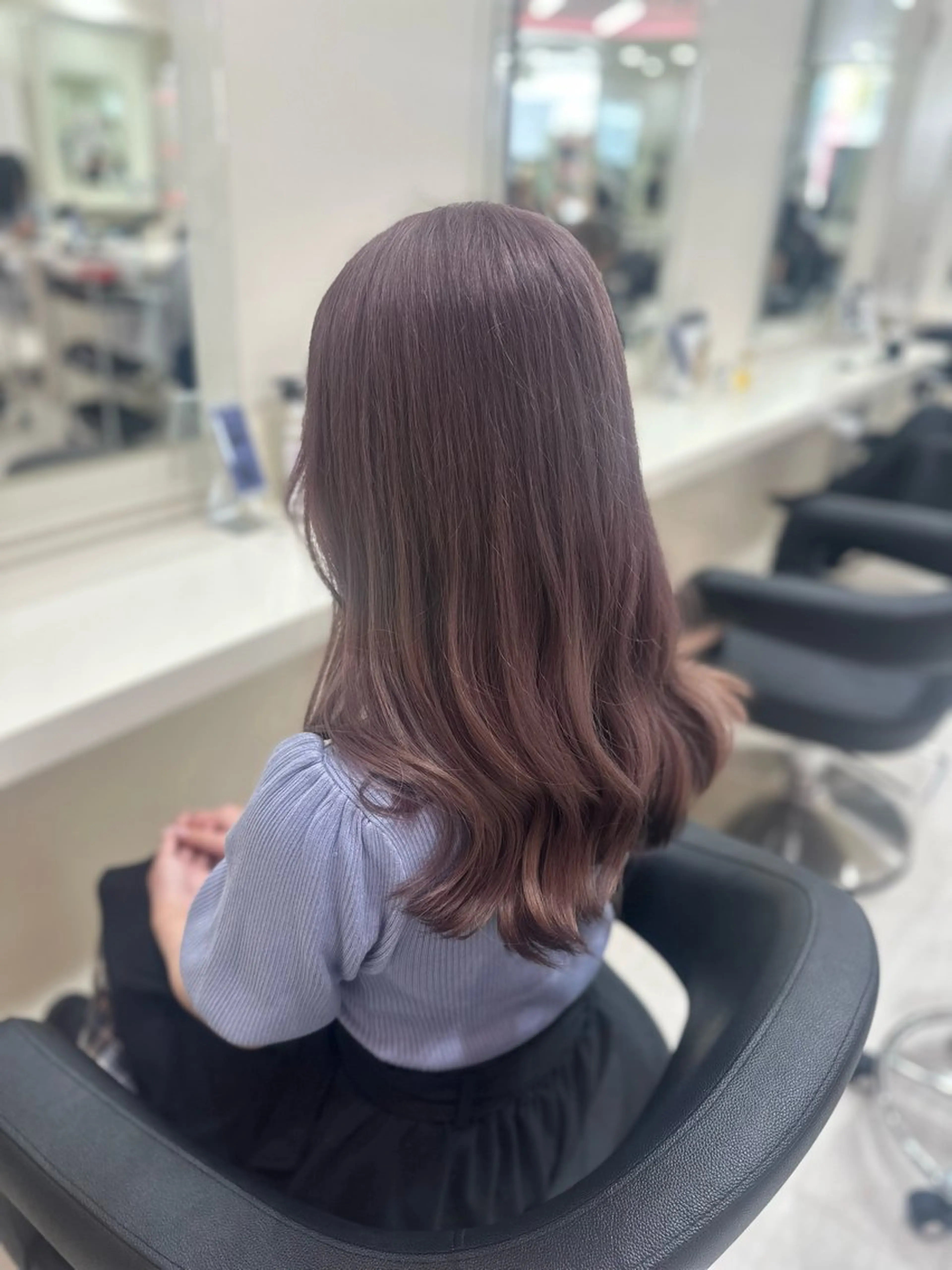 ロング ヘアカラー トリートメント 🎀淡めモテカラー WAKANA🎀のヘアスタイル