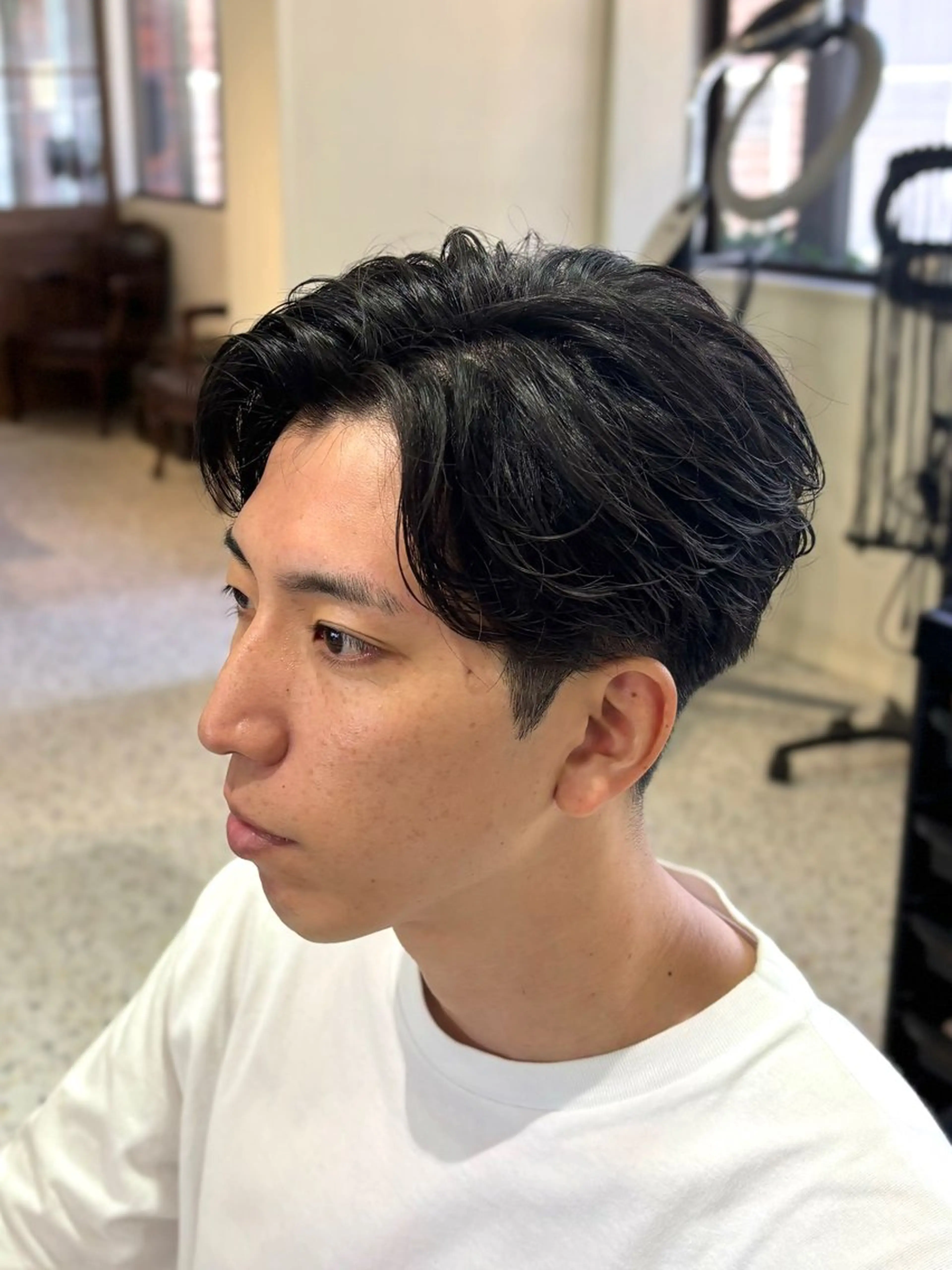 パーマ メンズ メンズパーマ ニュアンスパーマ カット パーマ トリートメント 関/ニュアンスパーマ メンズカット/千葉駅のヘアスタイル