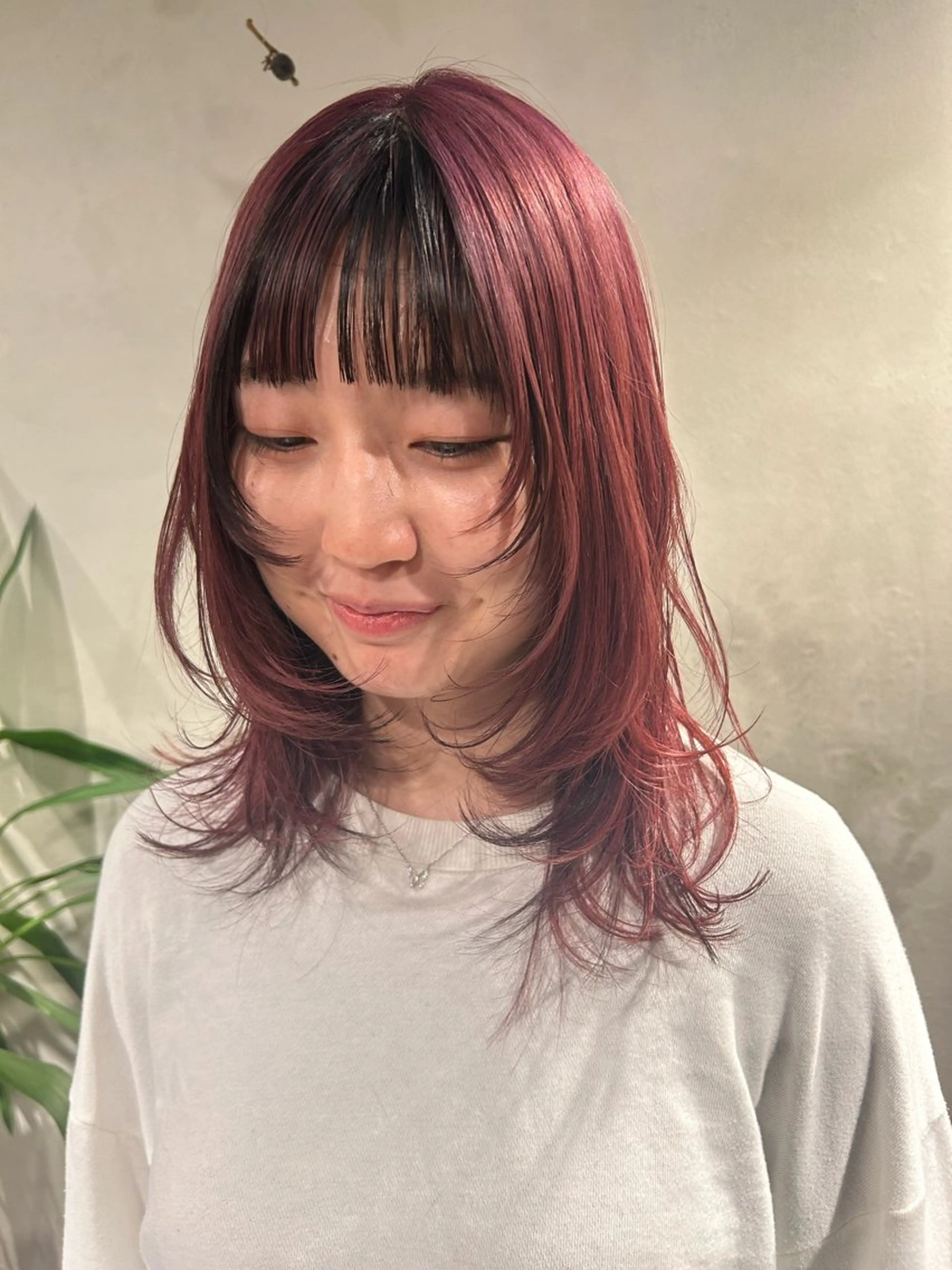 ミディアム カラー ブリーチ デザインカラー レイヤーカット ウルフカット Riches by ENVY 西宮北口【リシェス バイ エンヴィー】所属・カラーリスト IKUHOのヘアスタイル