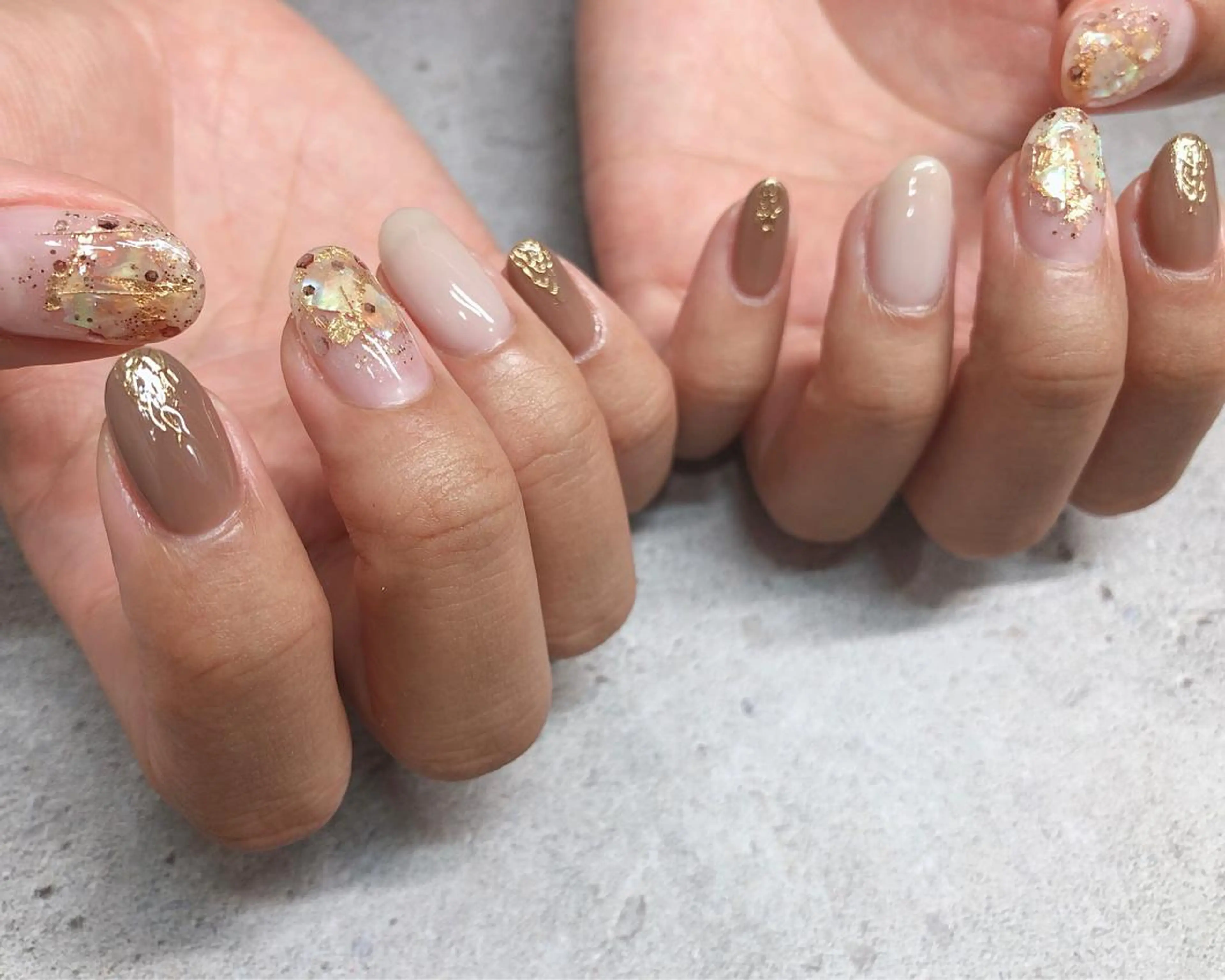 ネイル ゴールド ハンドネイル nail heron所属・saki_ nail heronのその他イメージ