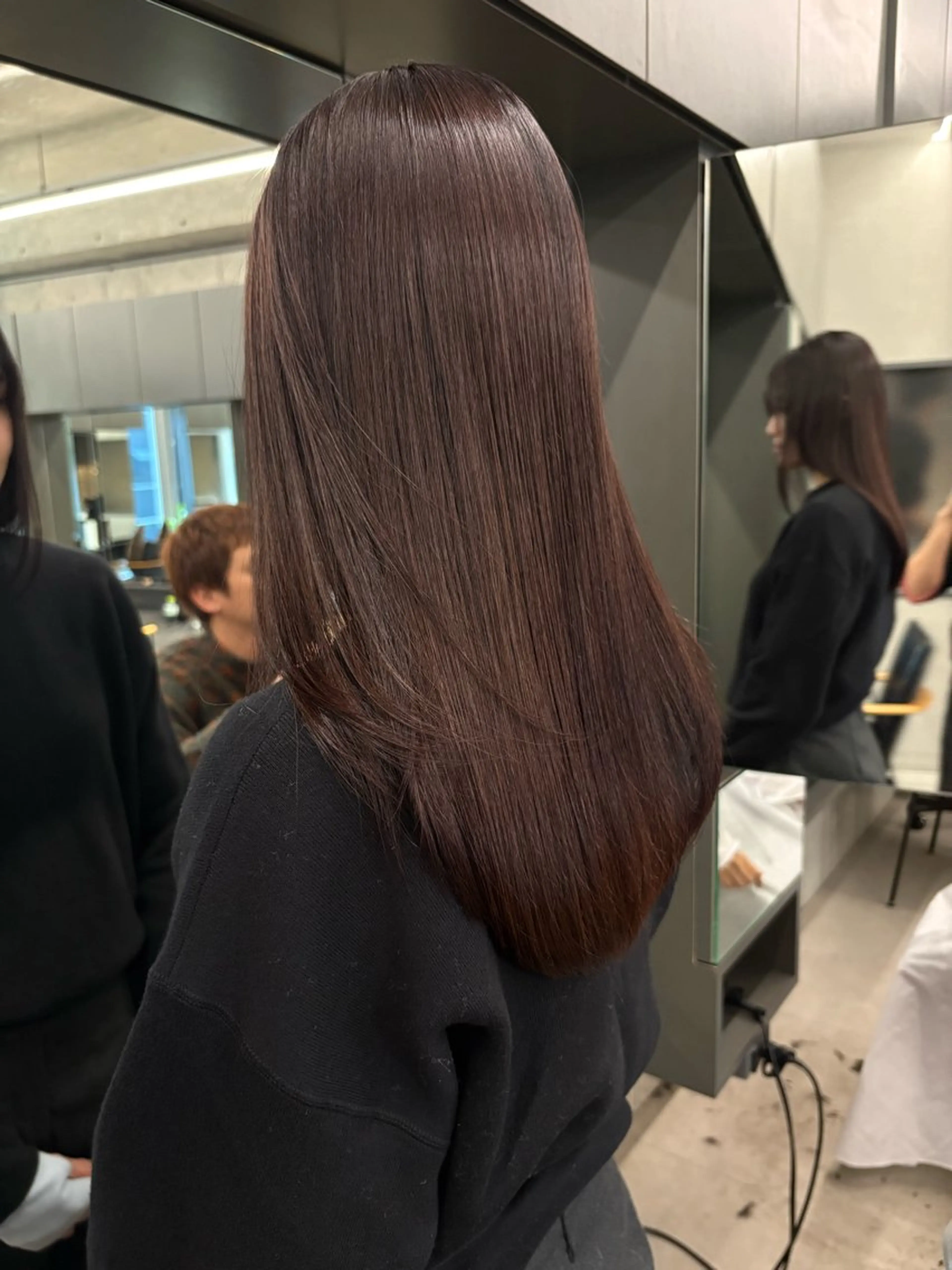 ロング カラー カット 縮毛矯正 レイヤー/柔色 カラー/SAkiのヘアスタイル