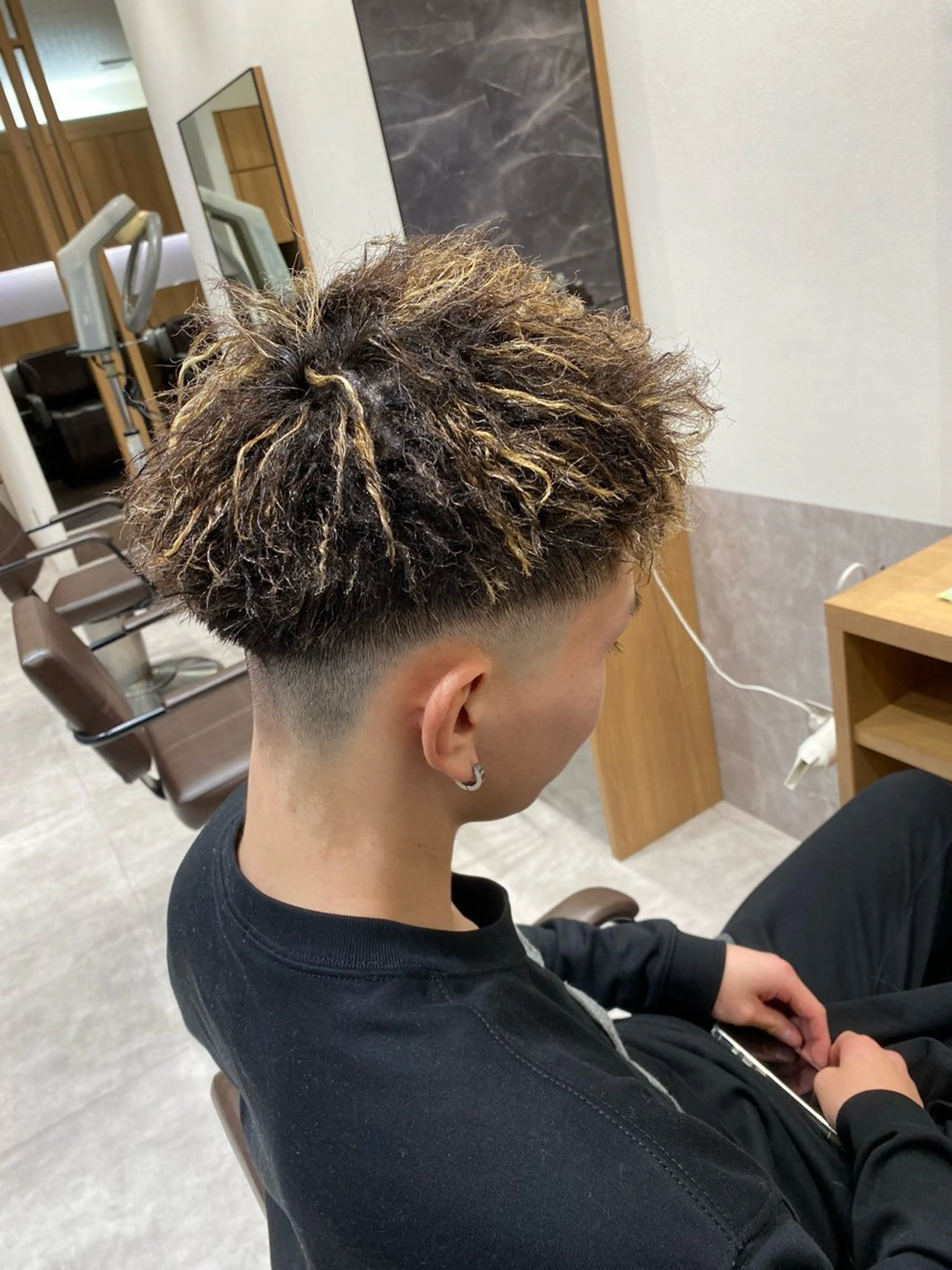 カット+ツイストパーマ+トリートメントの写真