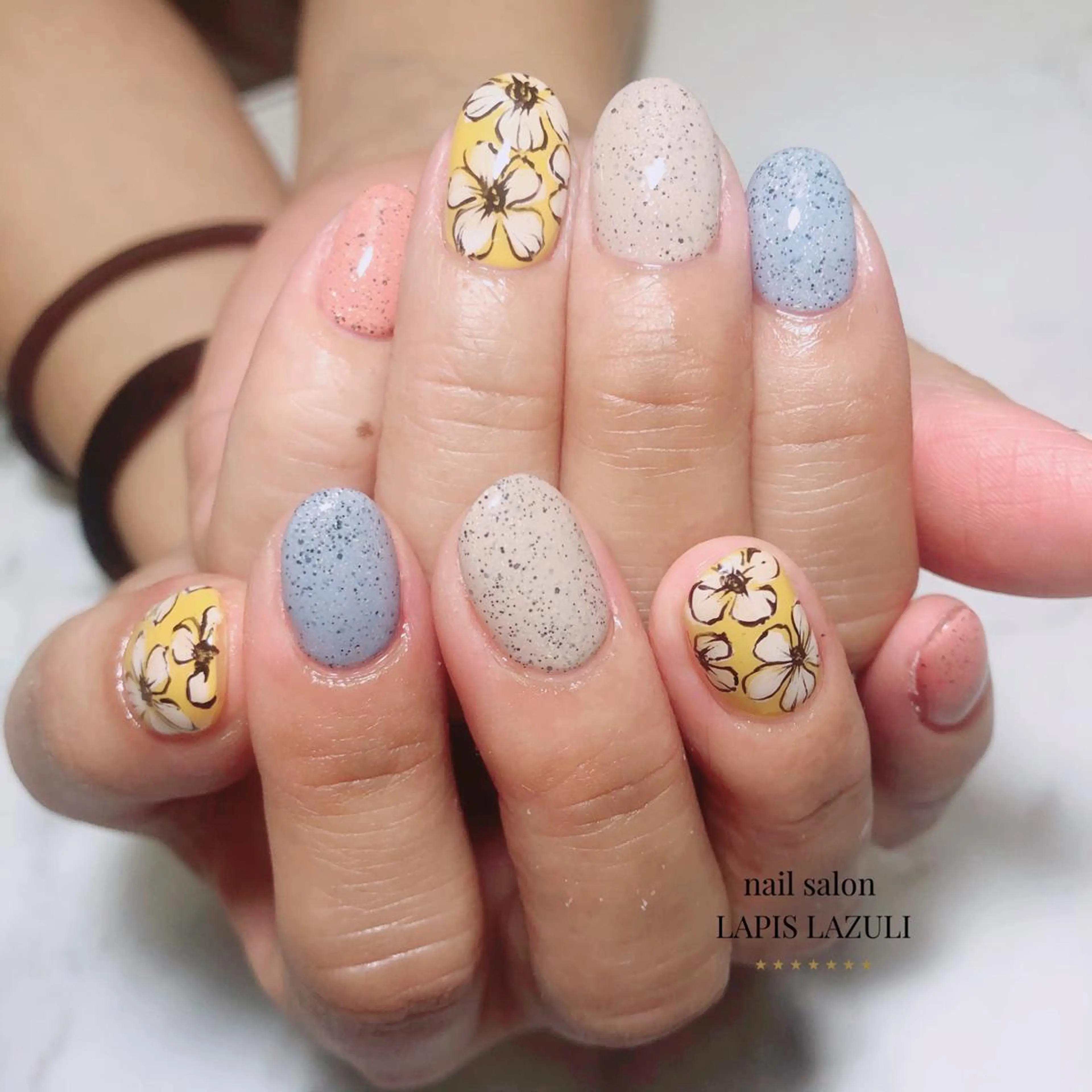 ネイル ジェルネイル マットネイル ミラーネイル ニュアンスネイル オフィスネイル ハンドネイル nail salon ラピスラズリのネイルデザイン