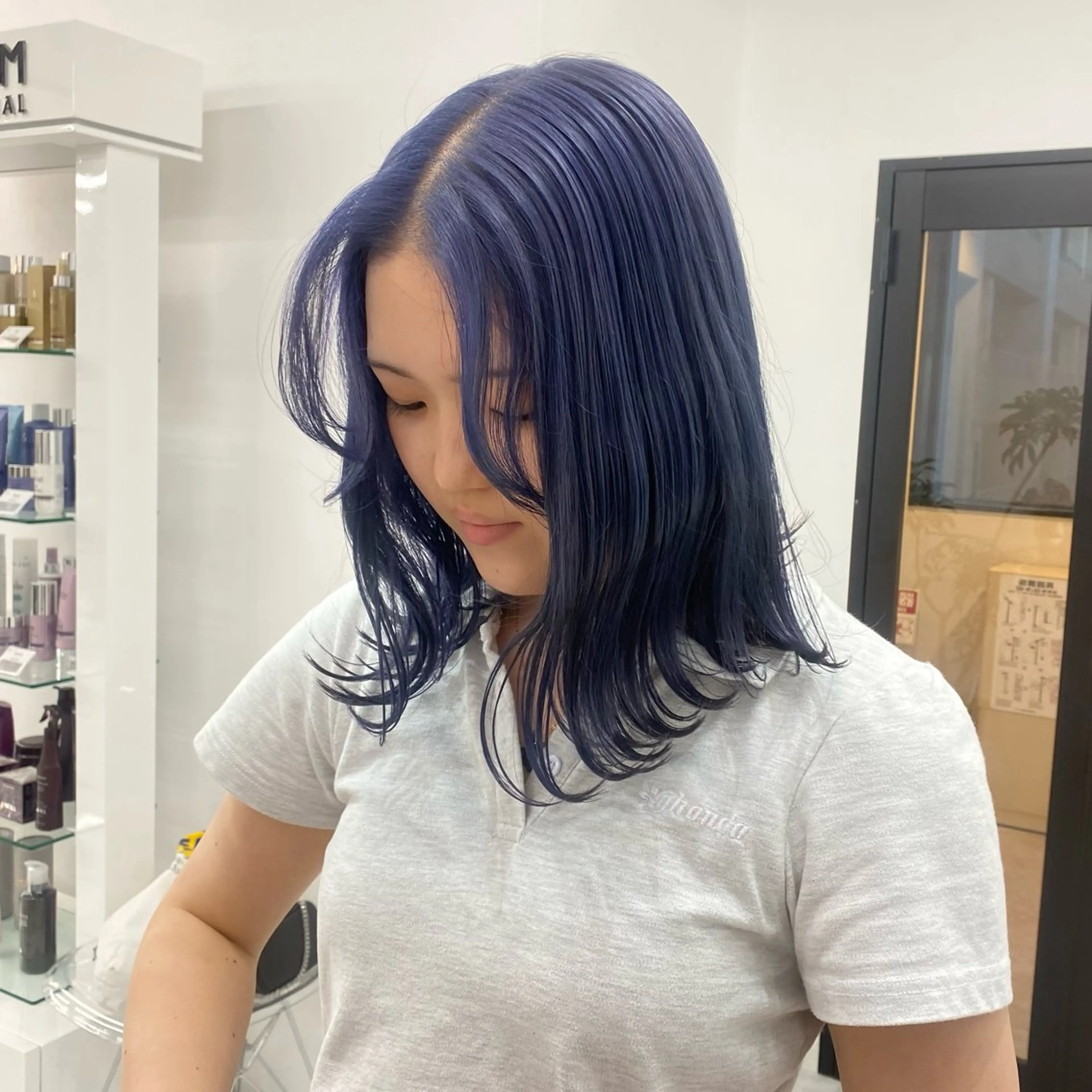 ミディアム カラー ヘアアレンジ ヘアカラー トリートメント ヘアセット 🎀韓国ヘア🎀 𝐬𝐚𝐫𝐚🎀のヘアスタイル