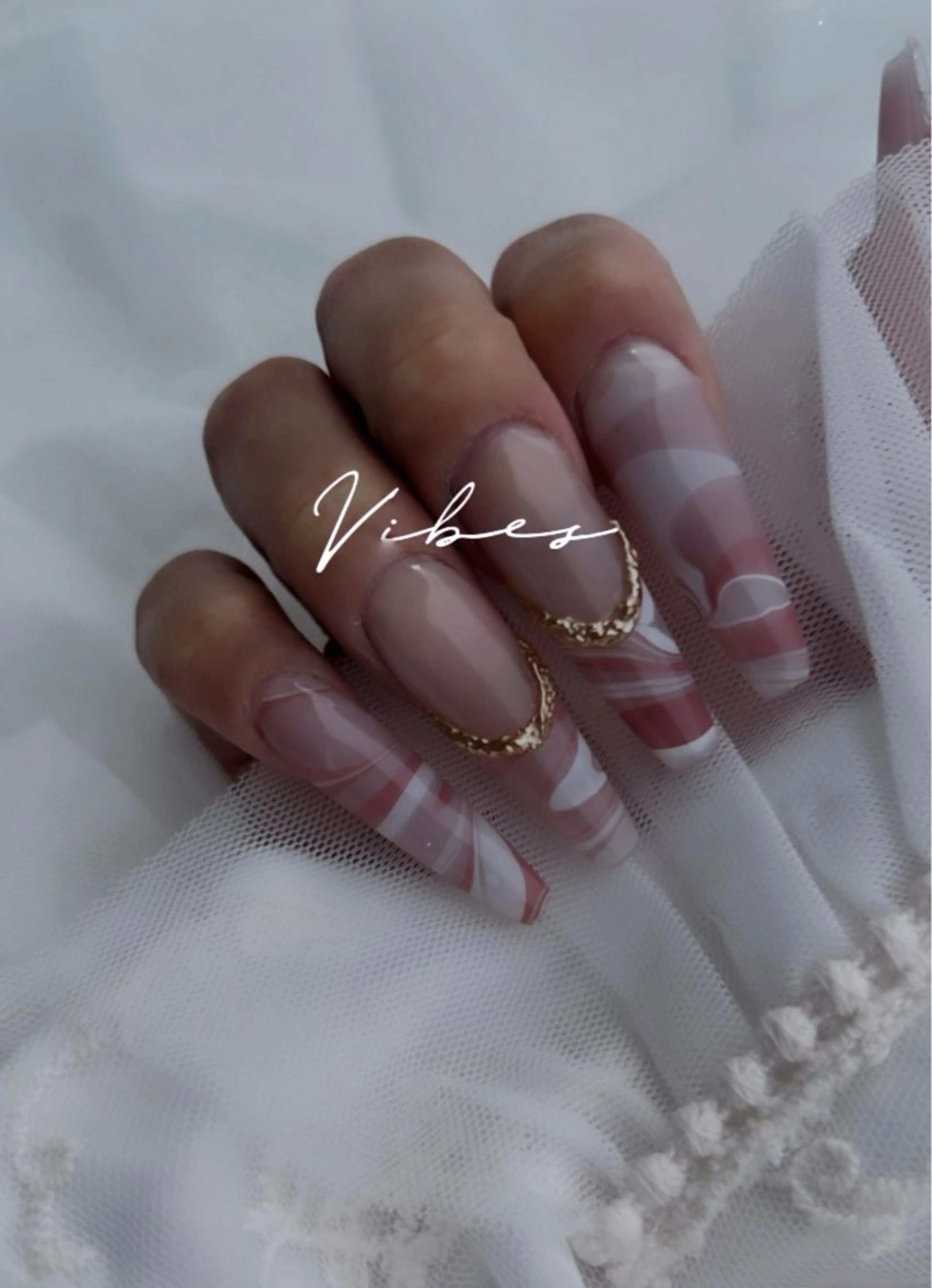 ネイル 大理石ネイル(マーブル) ハンドネイル Nail Room Ｒのネイルデザイン