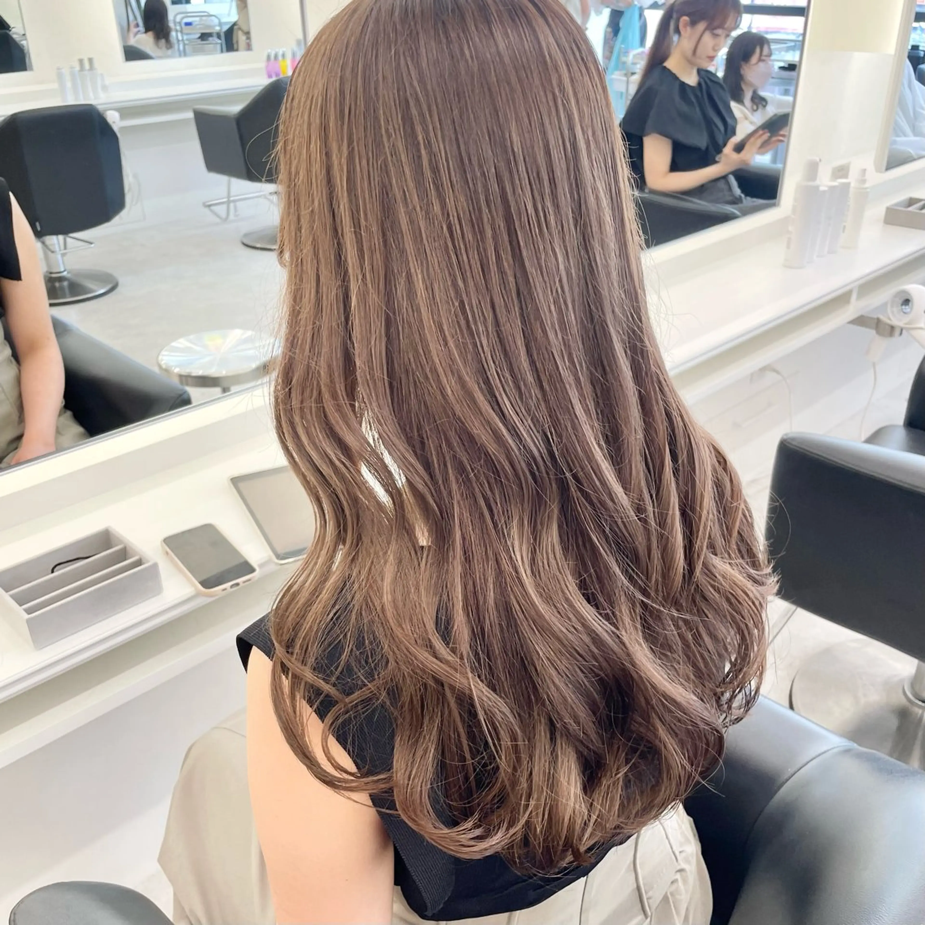 ロング カラー ヘアカラー ParveMix￤ 大賀さつき🍨🤍のヘアスタイル