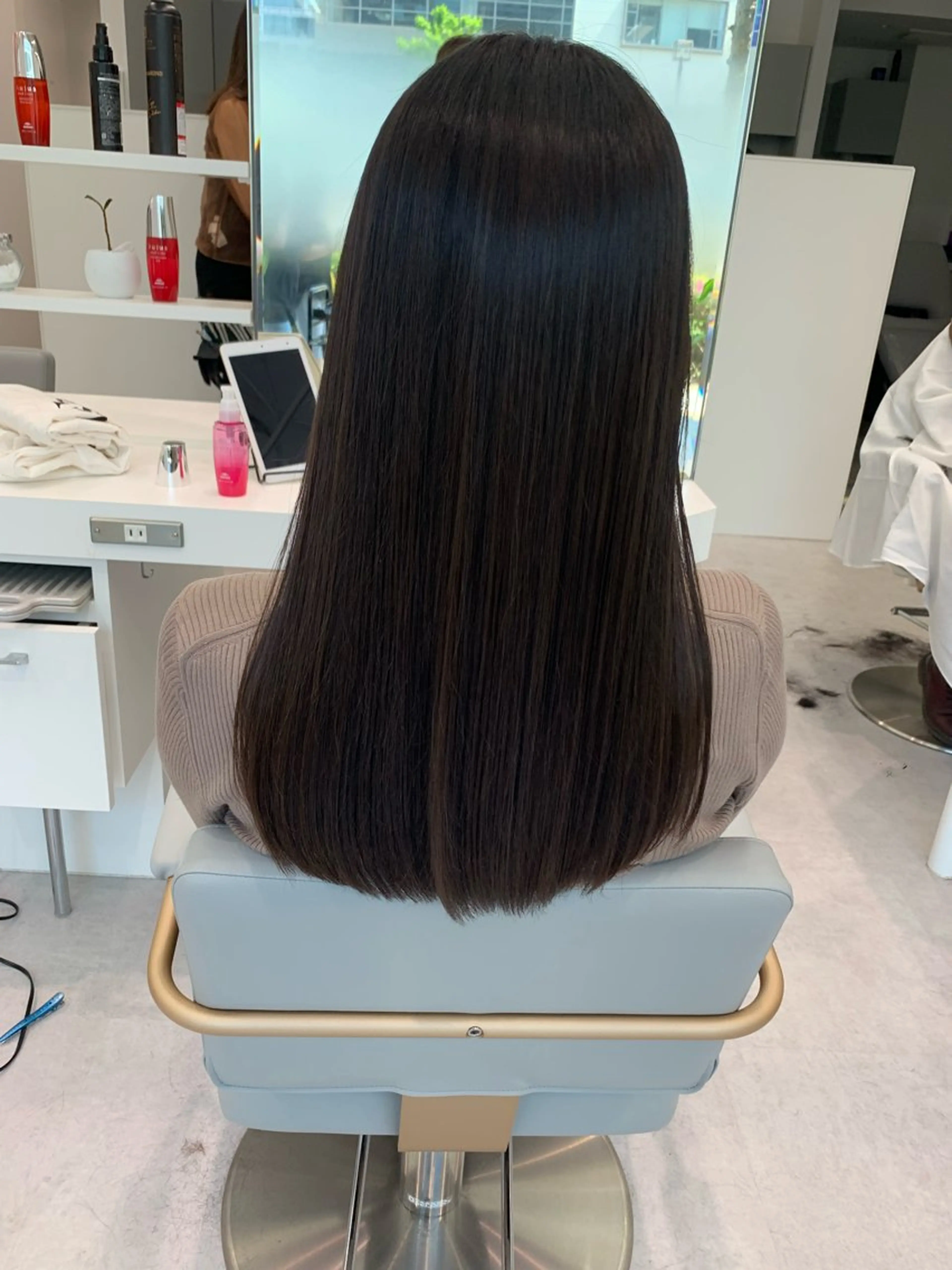 ロング パーマ 縮毛矯正 トリートメント 🌈ブリーチ縮毛矯正 相原慎🌈のヘアスタイル