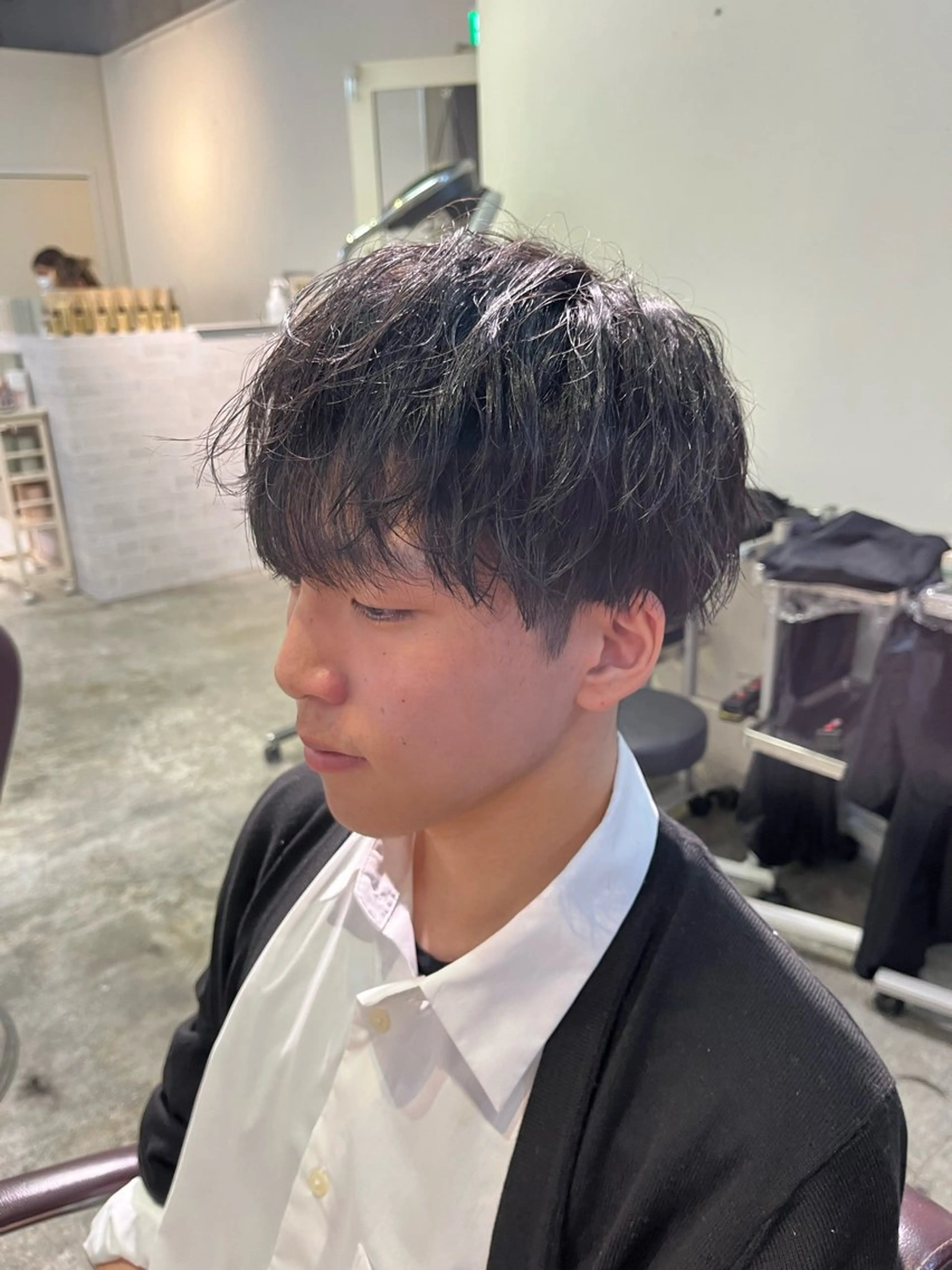 メンズ カット 暖色さら艶カラー🌙 髪質改善yuzukiのヘアスタイル