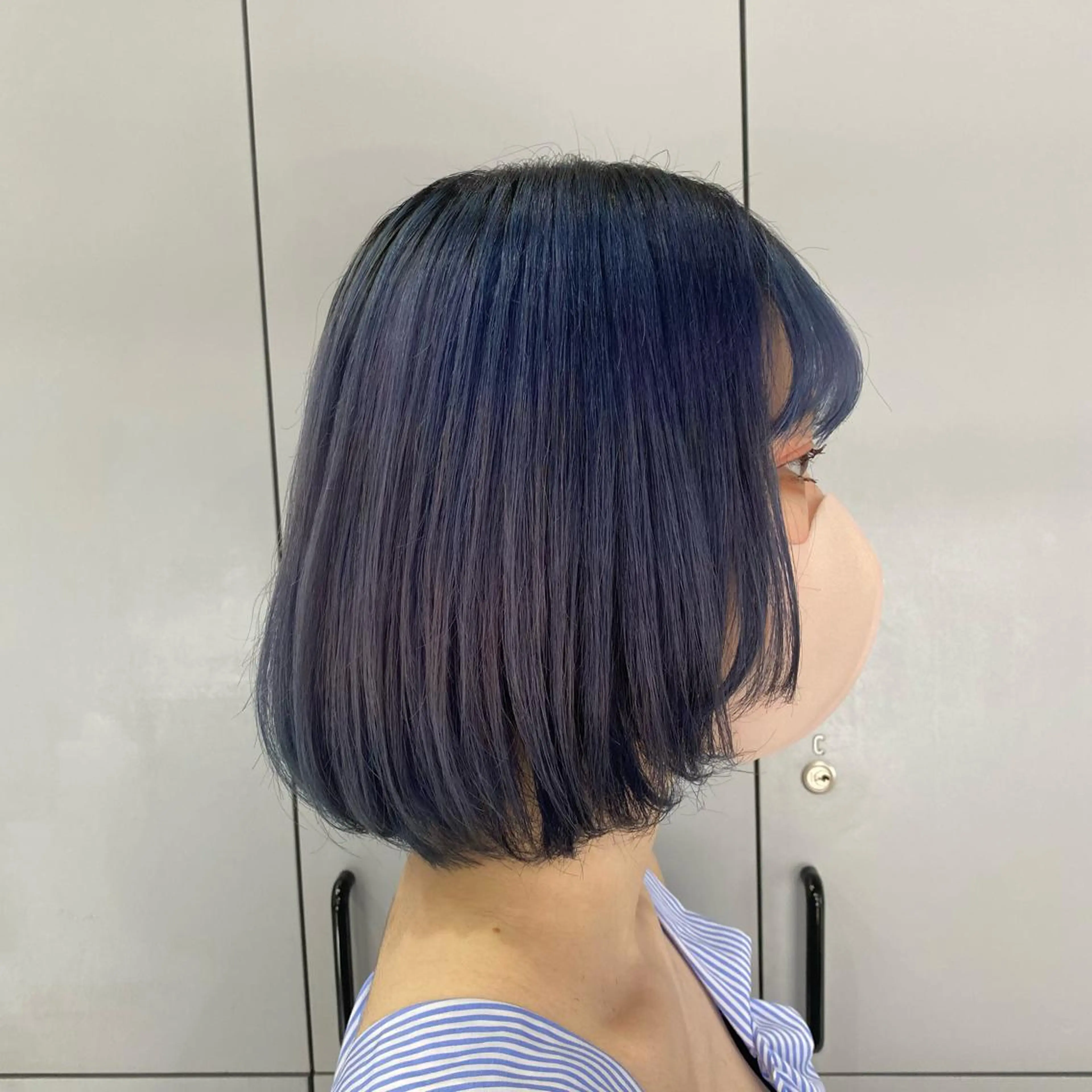 ミディアム カット 村山 豪歩のヘアスタイル