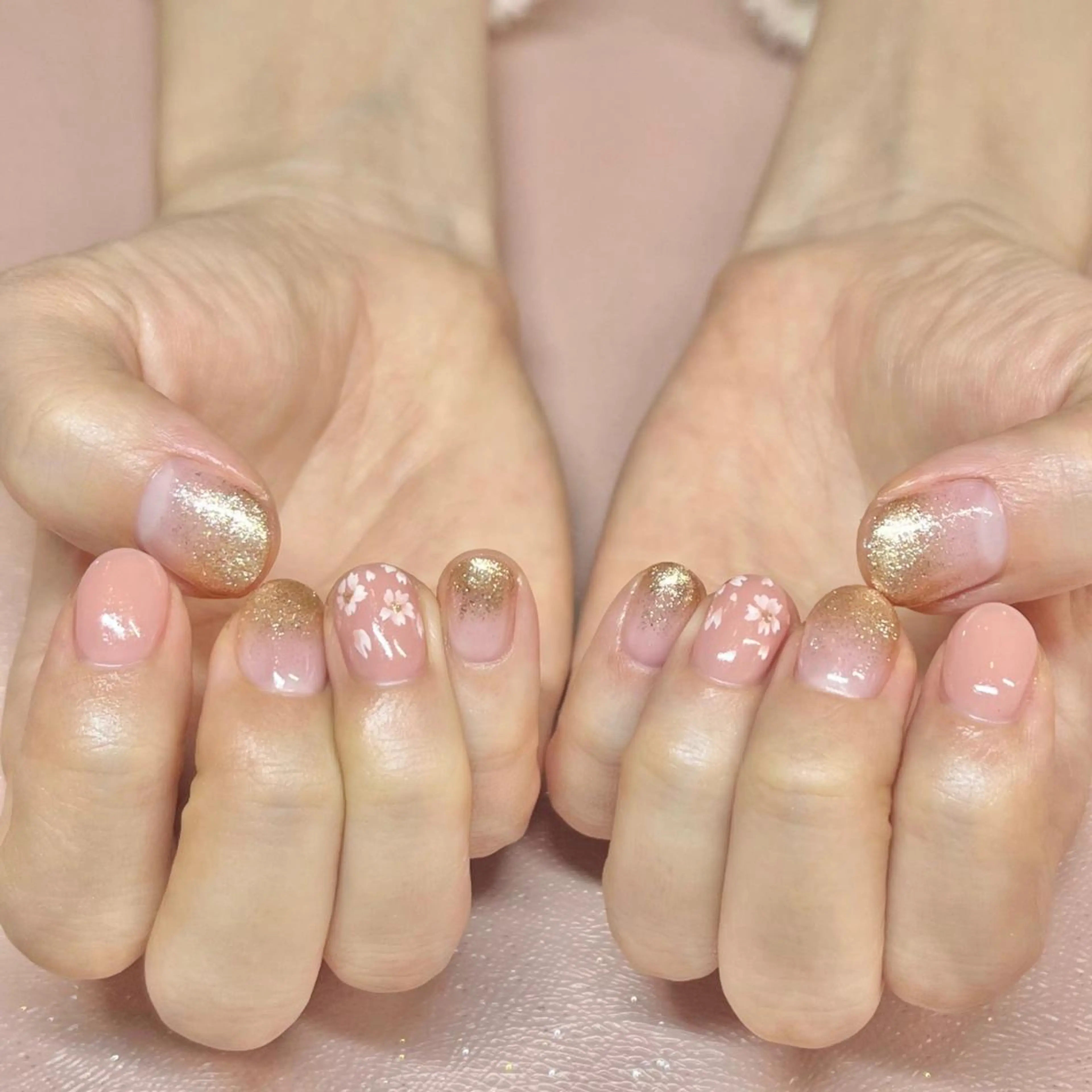 ネイル 桜ネイル ピンク 春ネイル Vogustys Nail 山田のネイルデザイン