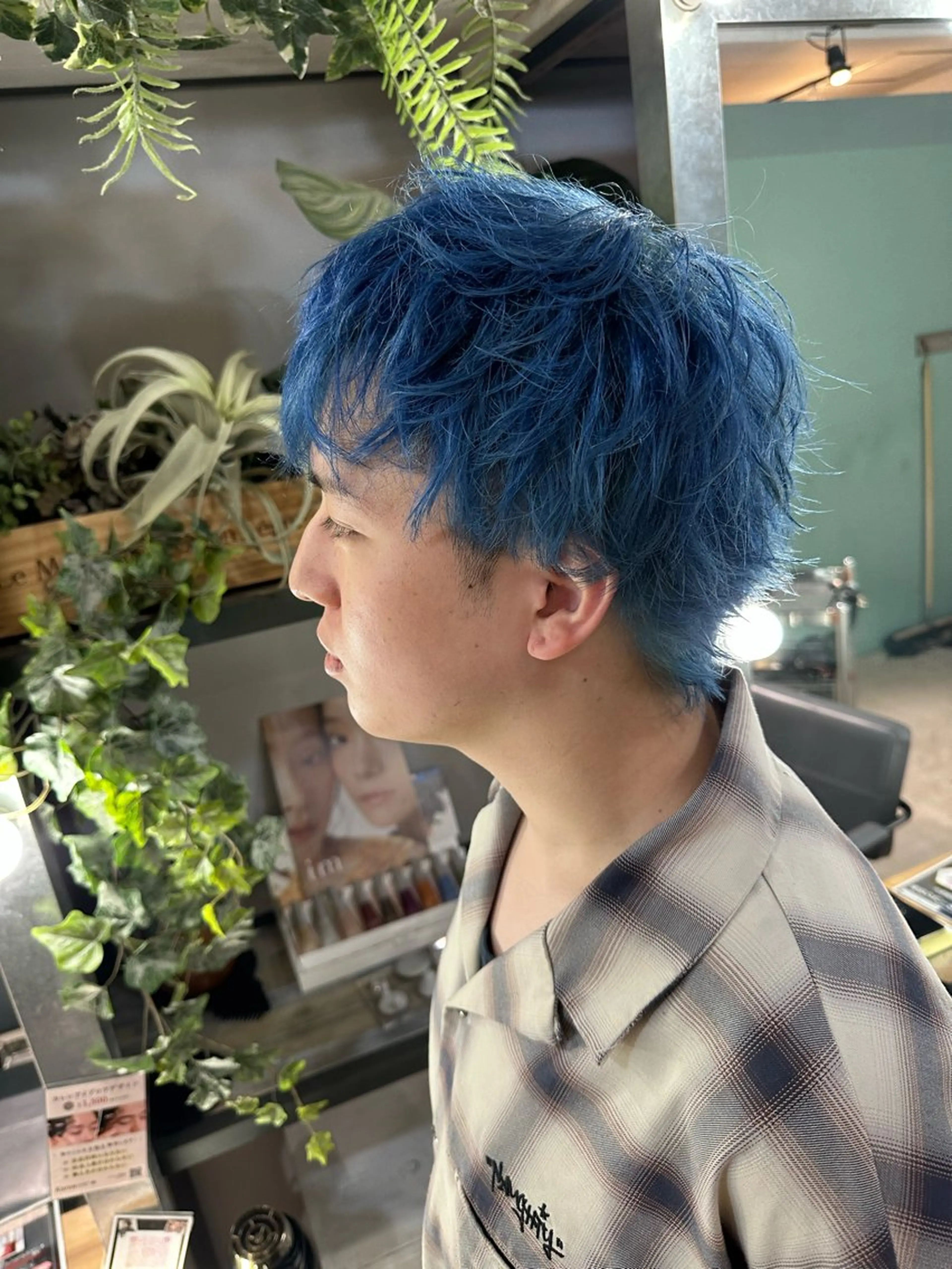 カラー メンズ デザインカラー 溜 一太のヘアスタイル