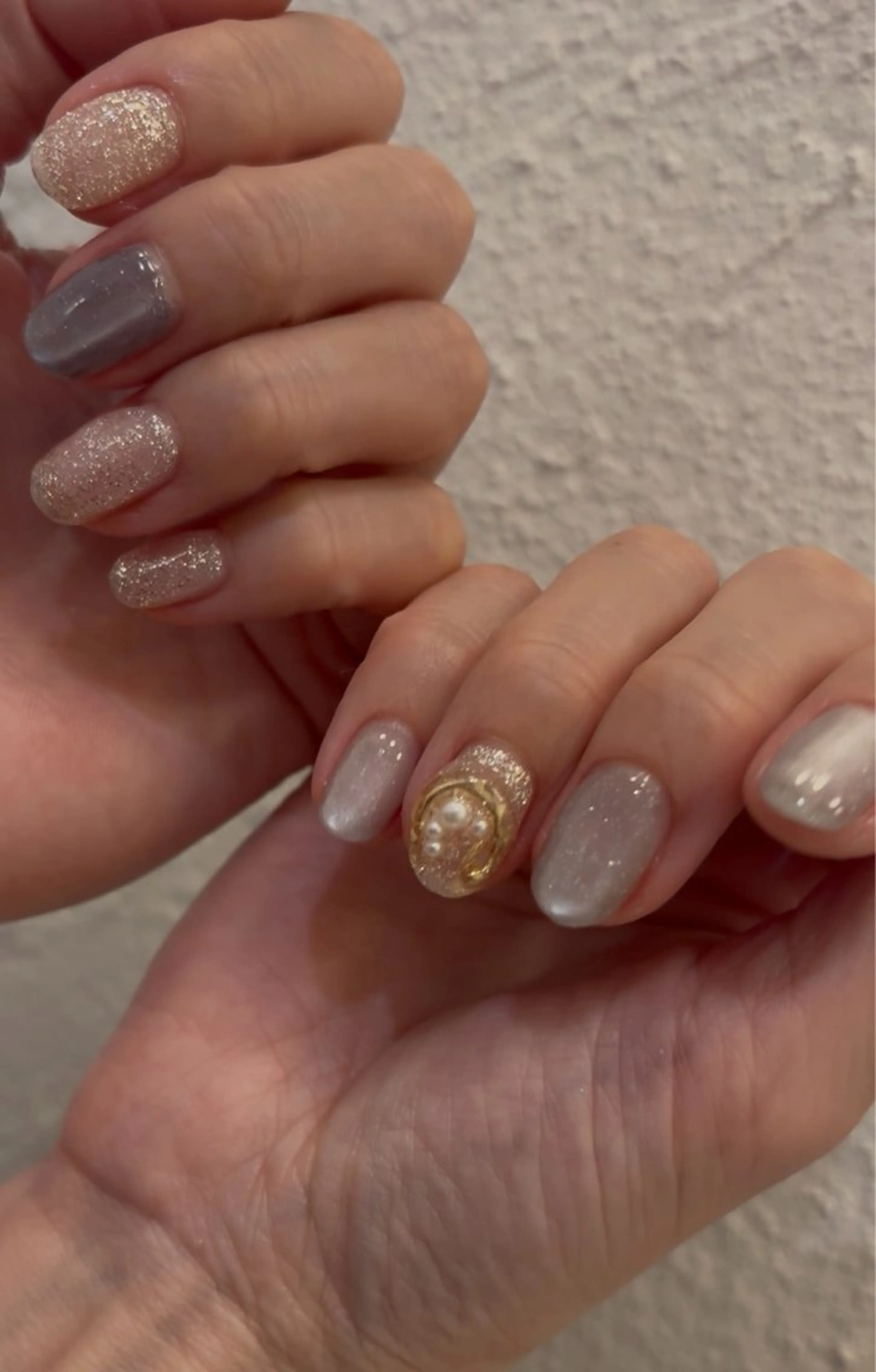 ネイル 氷ネイル・うるうるネイル モンタナ nailのネイルデザイン