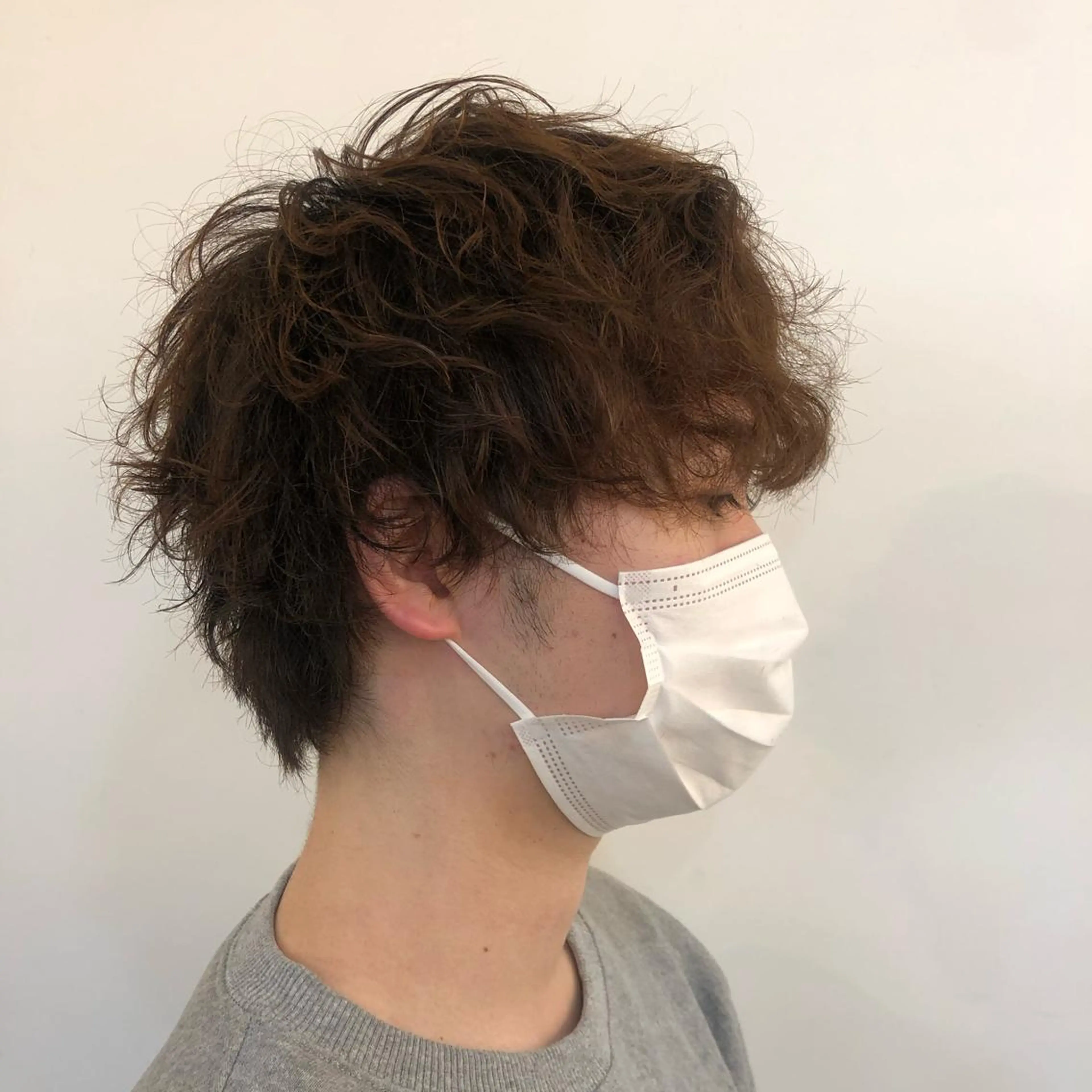 パーマ メンズ 🤍韓国ヘア🇰🇷 タバタサオリ🤍のヘアスタイル