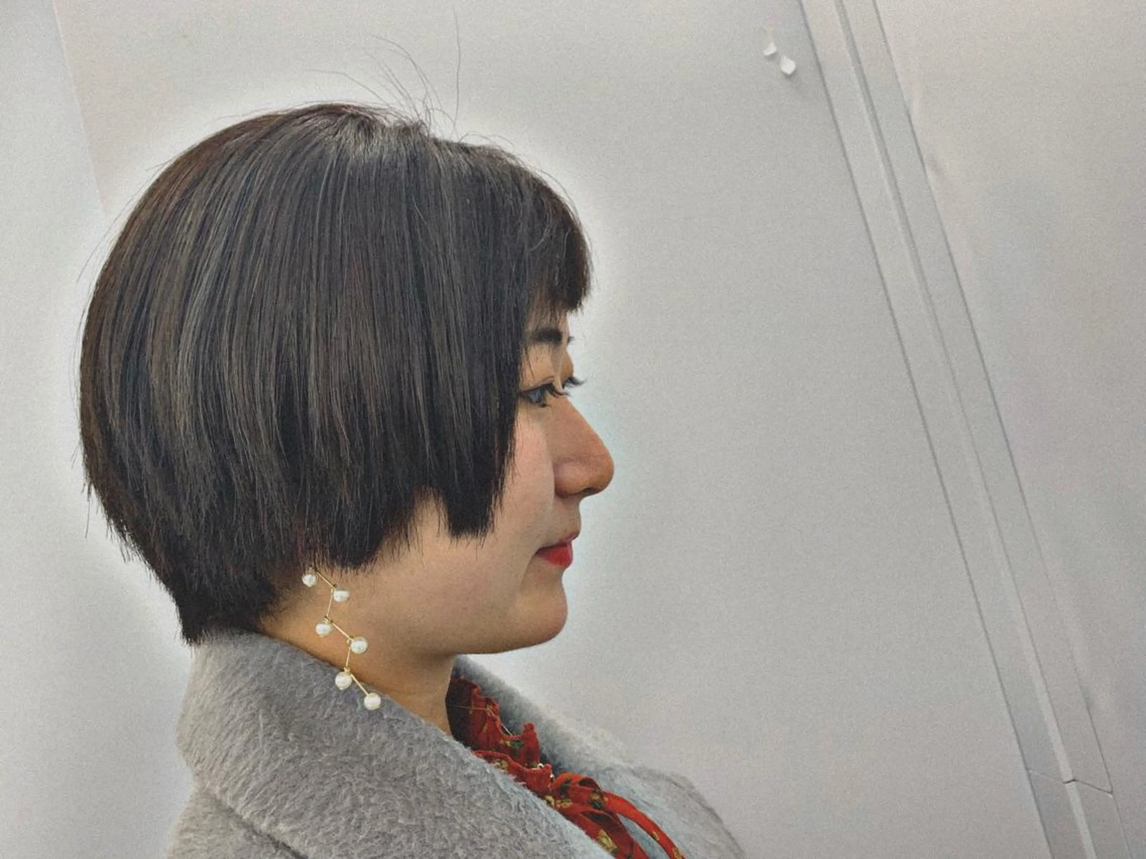 ショート カラー アッシュ ブルーカラー ブルーアッシュ ショートヘア Sol所属・Sol. Sakihoのヘアスタイル