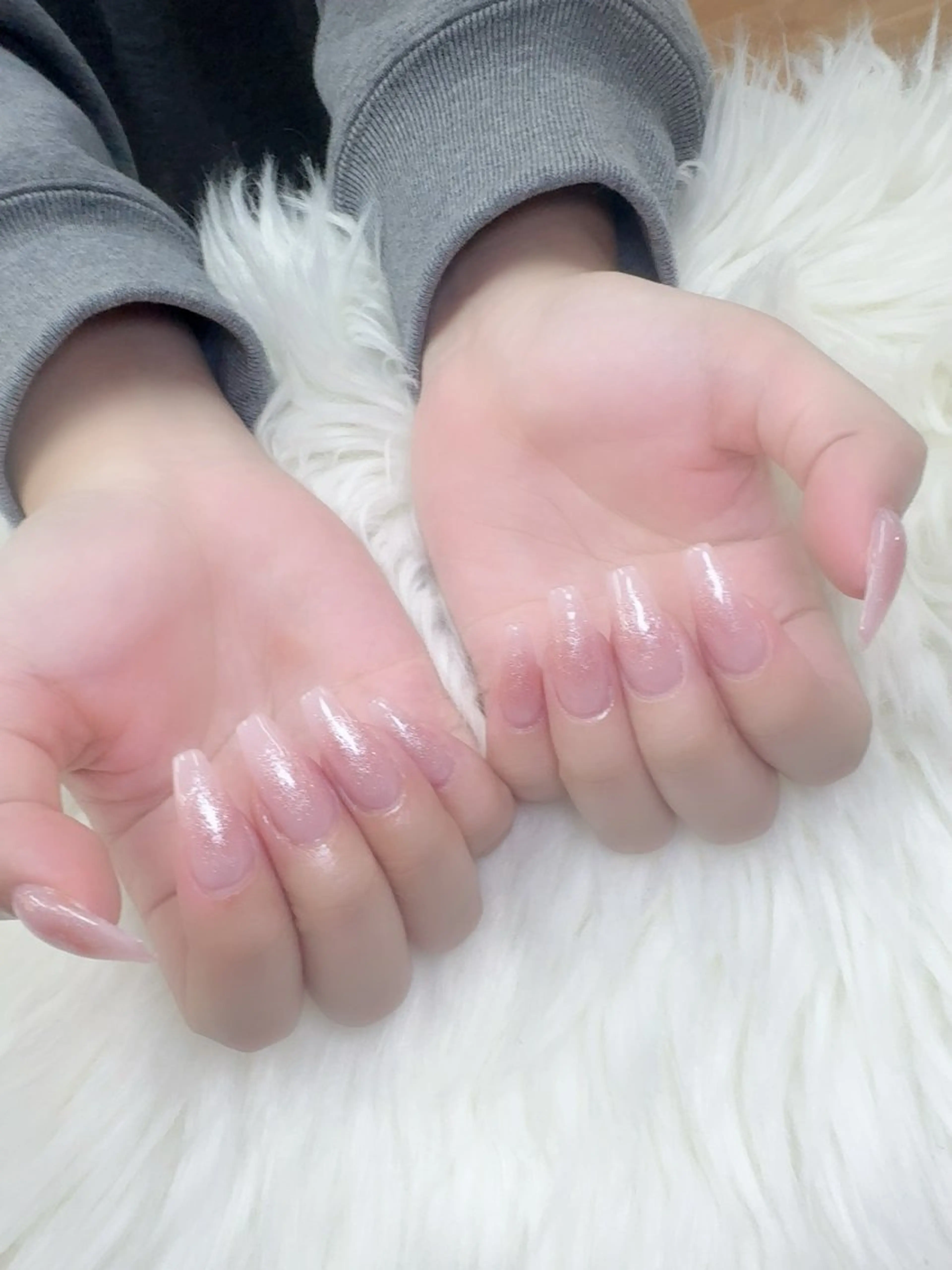 ネイル フレンチネイル 韓国ネイル マグネットネイル ニュアンスネイル オフィスネイル ハンドネイル Mlan Nailのネイルデザイン