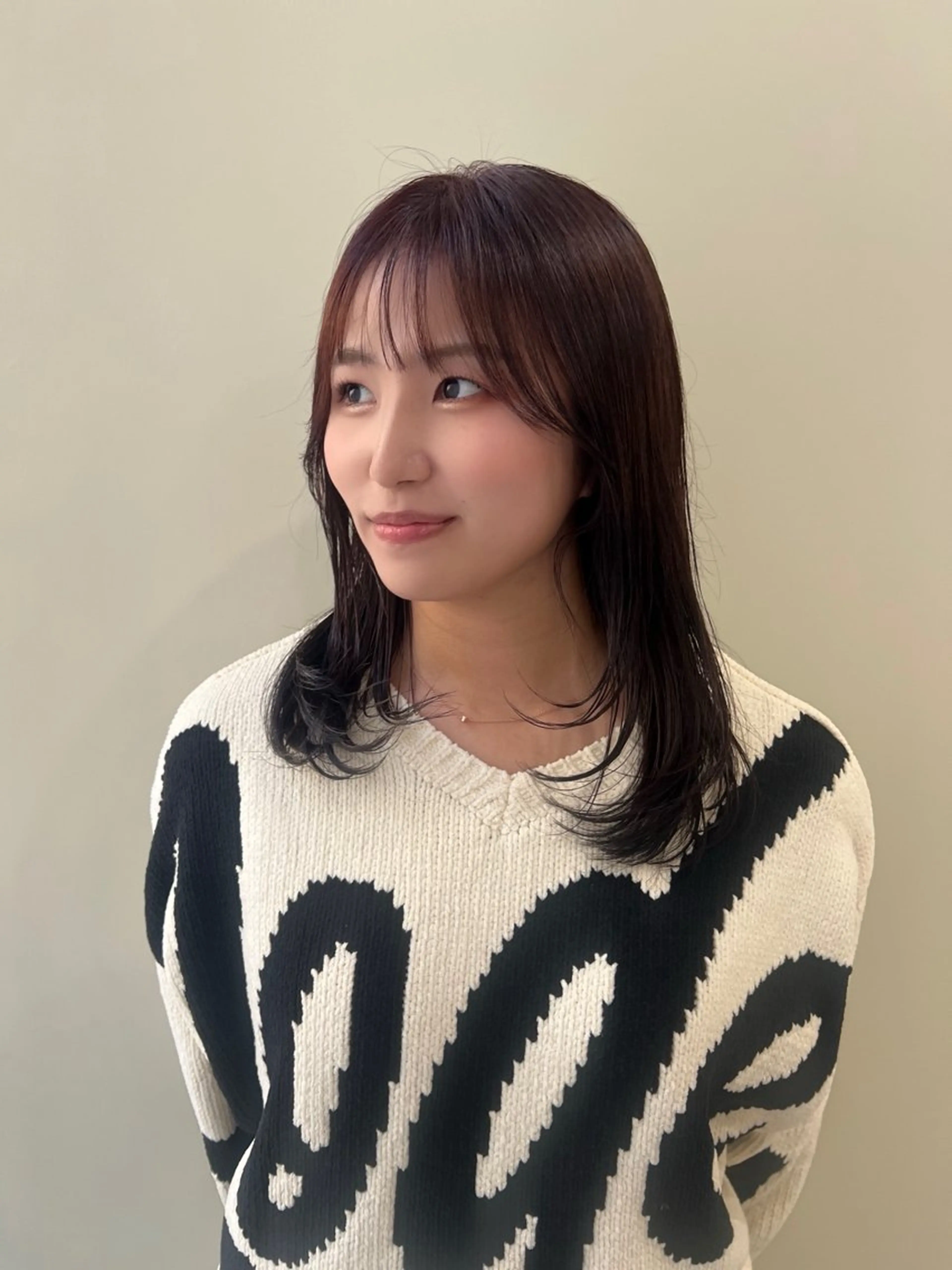 セミロング カラー カット ヘアカラー tomu/天神大名/ 透明感カラー🐧のヘアスタイル