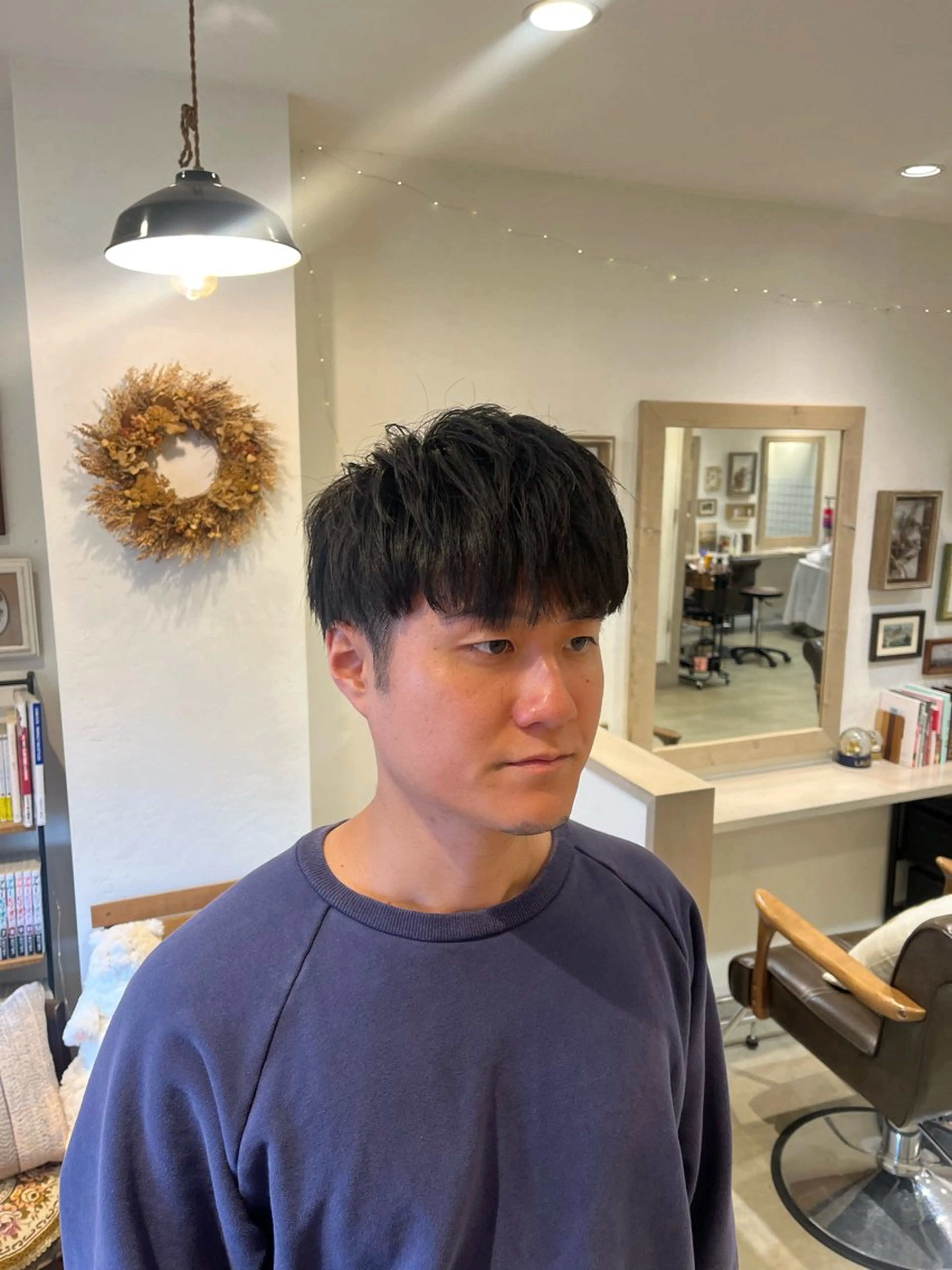 ショート メンズ Lamp所属・🌀メンズパーマ🌀 🐏丸山祐宇🐏のヘアスタイル