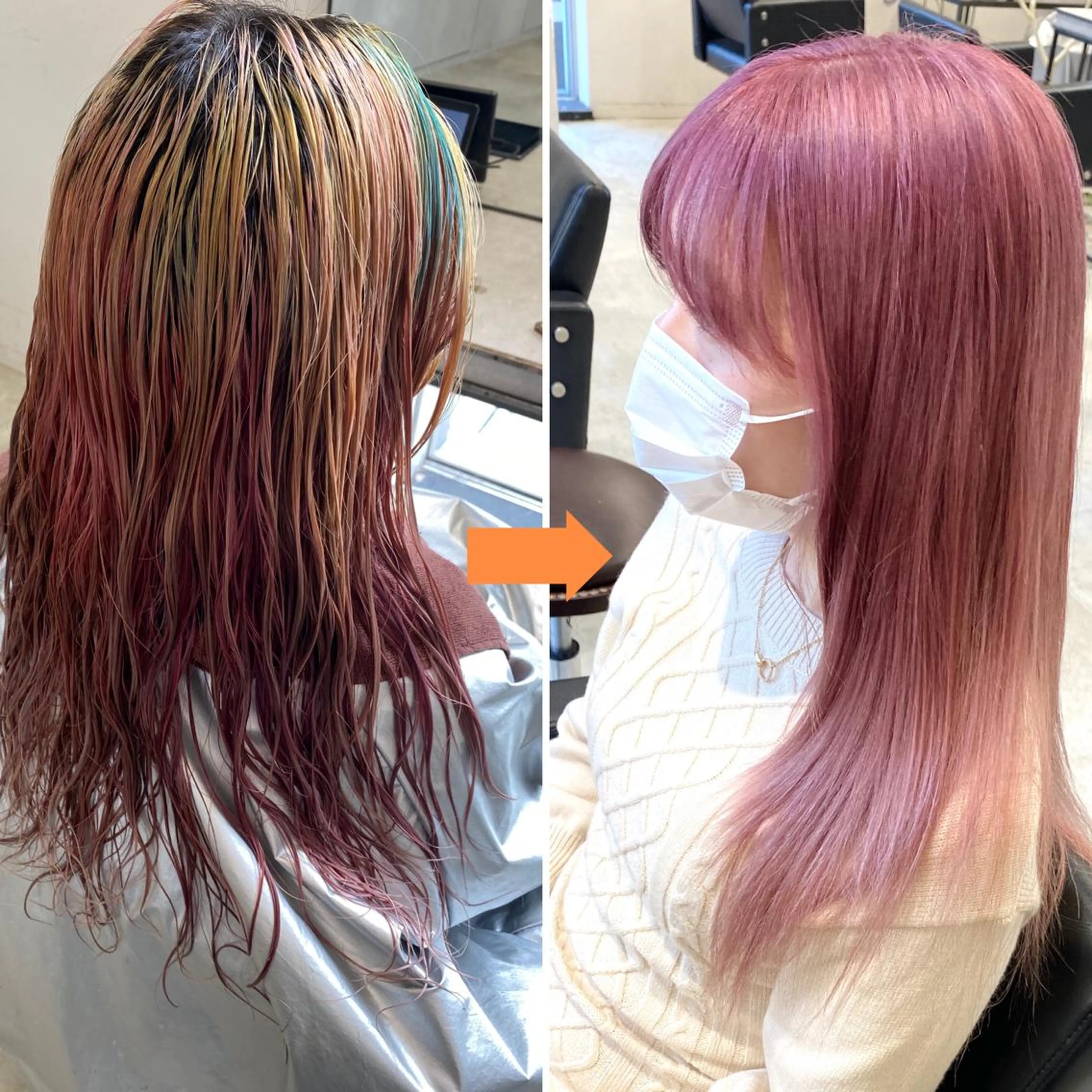 セミロング カラー カラー系/カット特化 🟠オオタキマサシのヘアスタイル