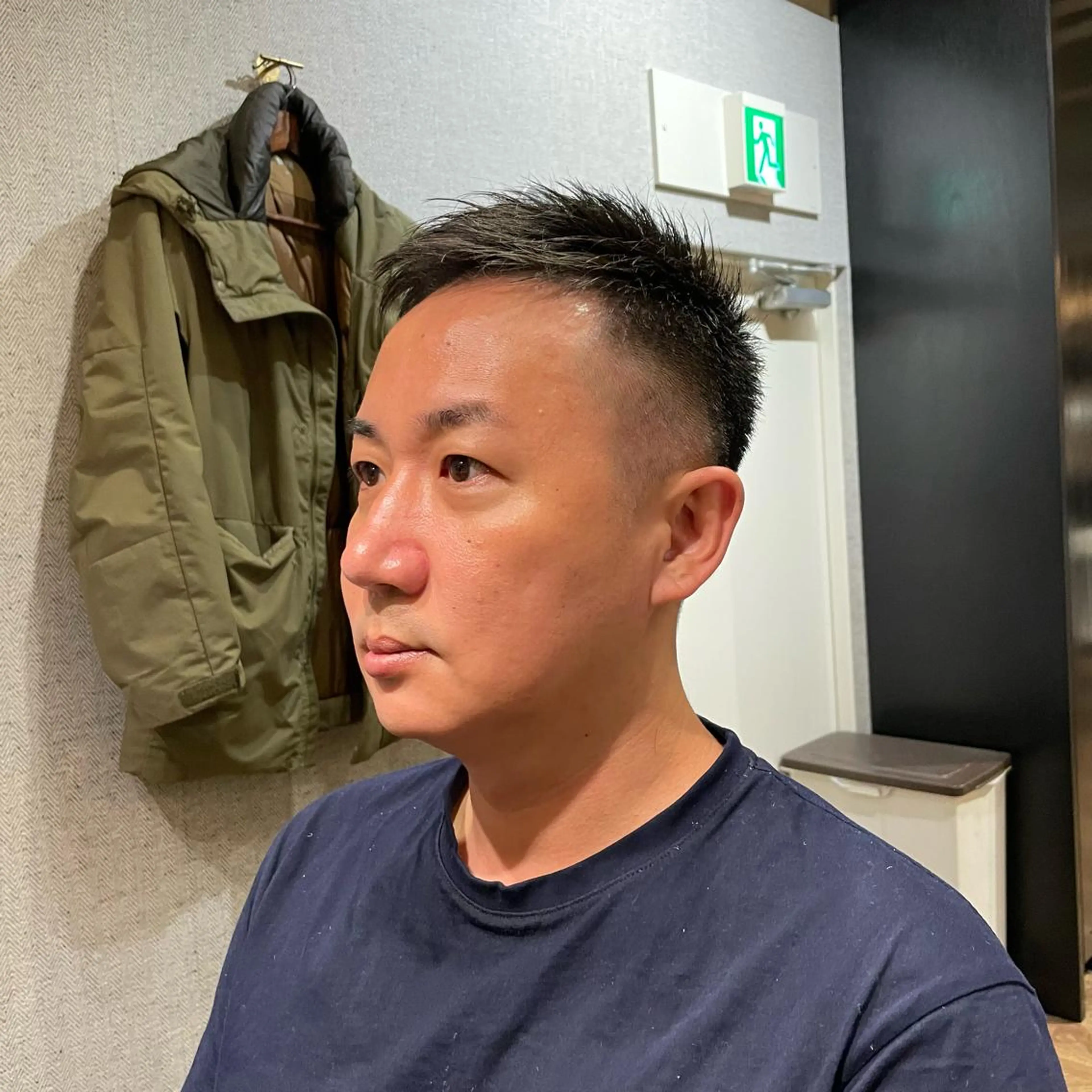 ショート メンズ カット ヘアセット メンズ眉毛ワックス 青山英憲のヘアスタイル