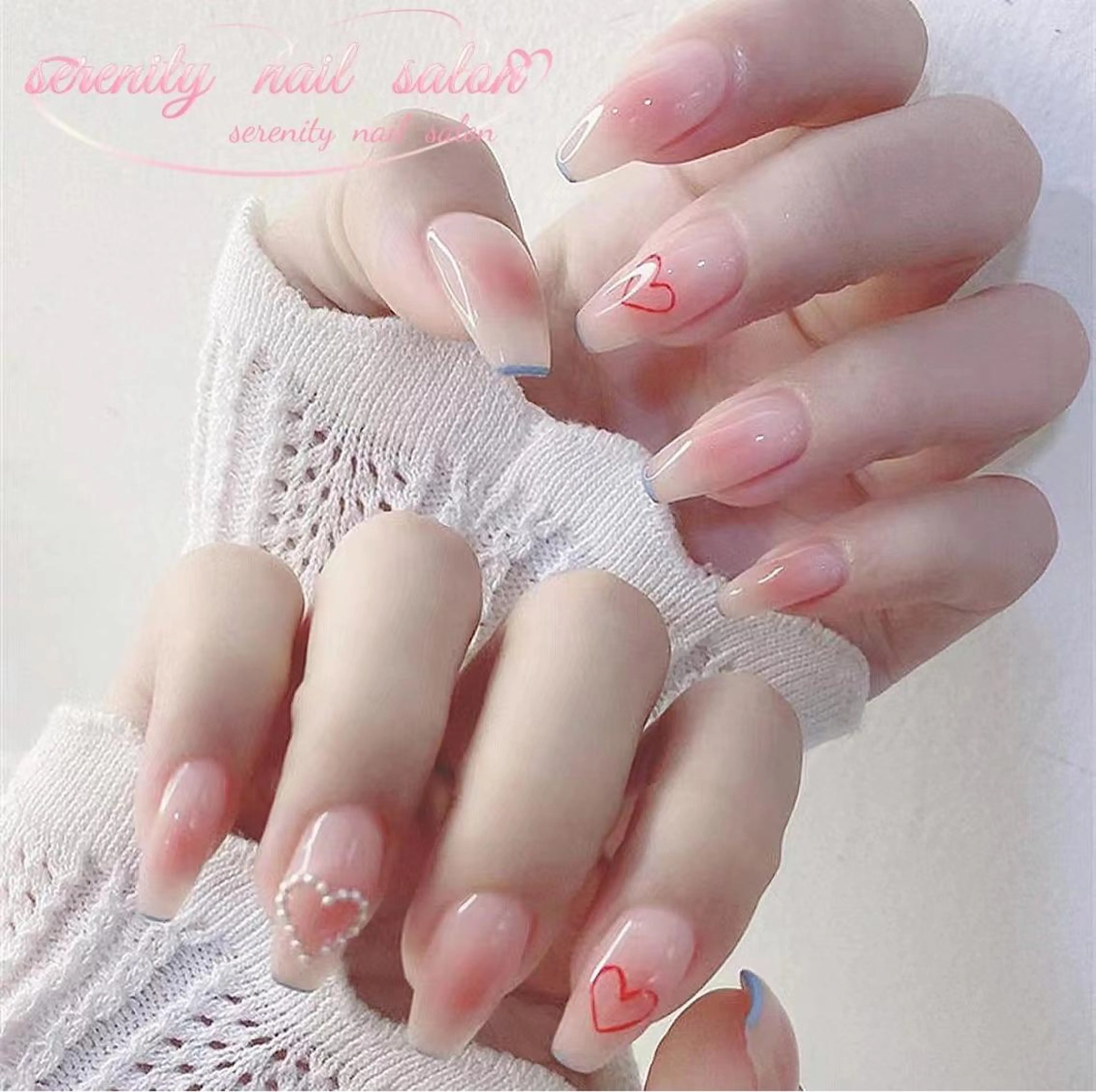 ネイル ハンドネイル ハンドケア ✨Serenity ワンホンネイルのネイルデザイン