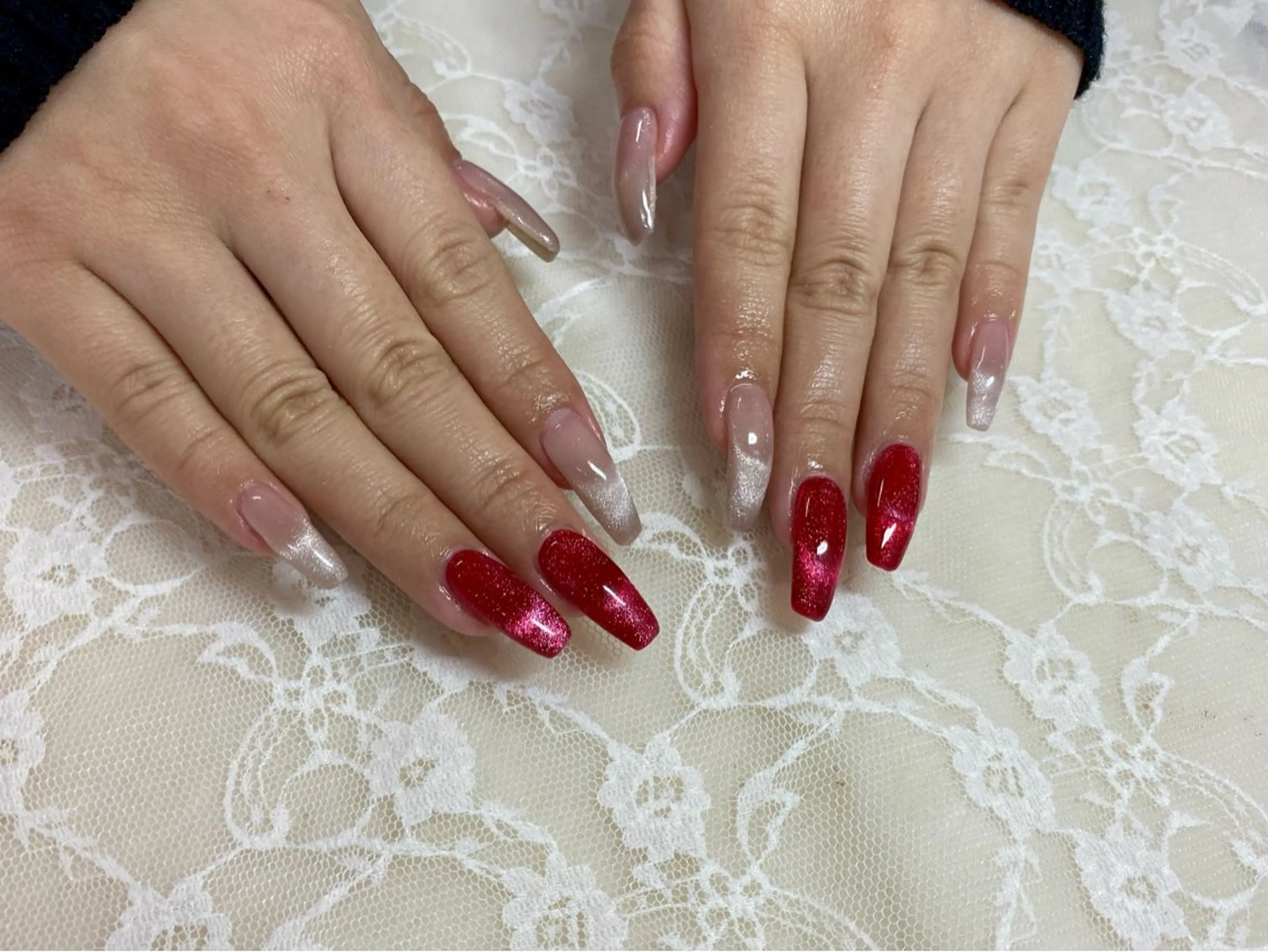 ネイル マグネットネイル ハンドネイル フットネイル ハンドケア 心斎橋Salon Epokkuのネイルデザイン