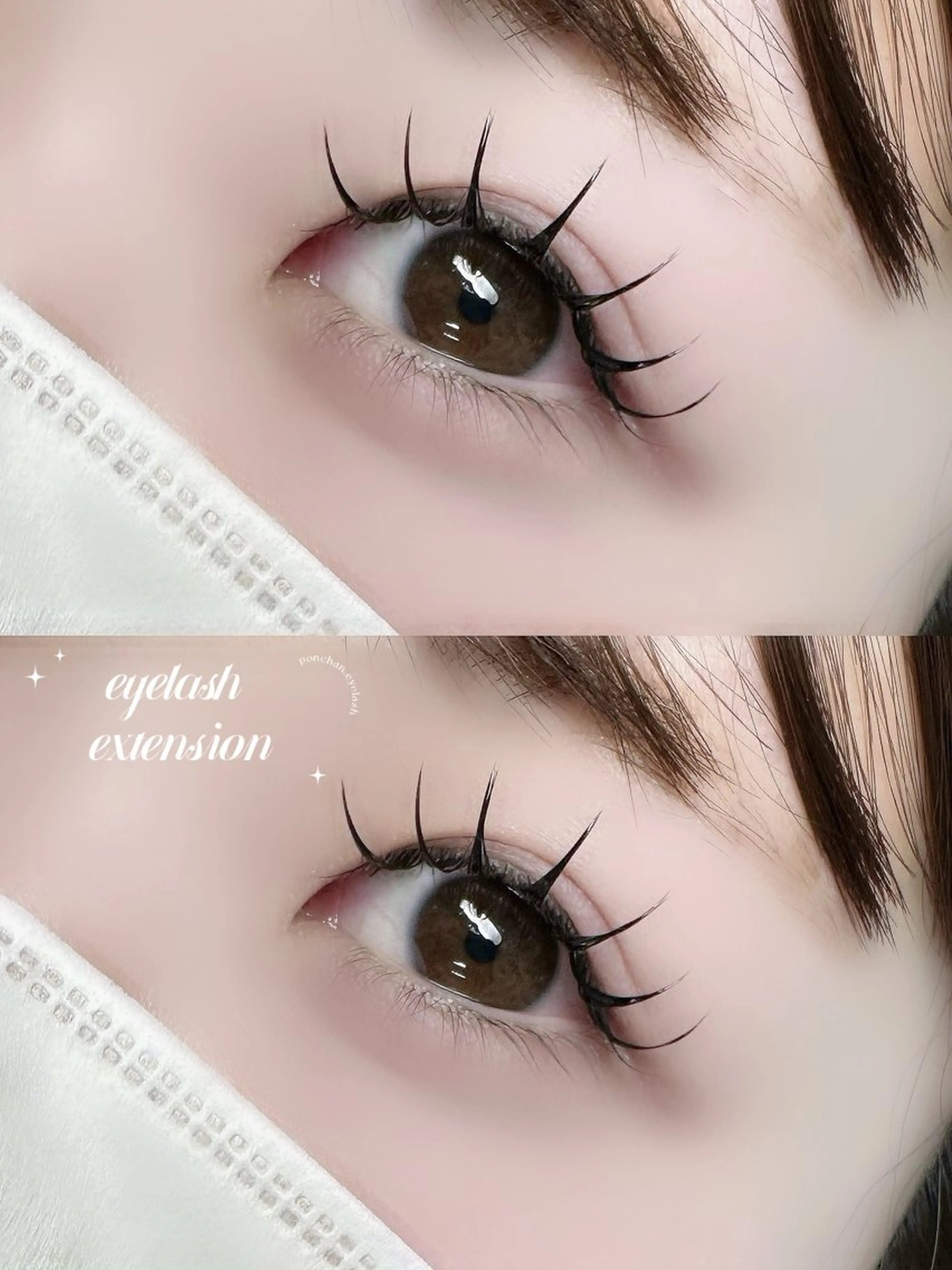 マツエク・マツパ 笠間 梨沙のマツエク・マツパデザイン