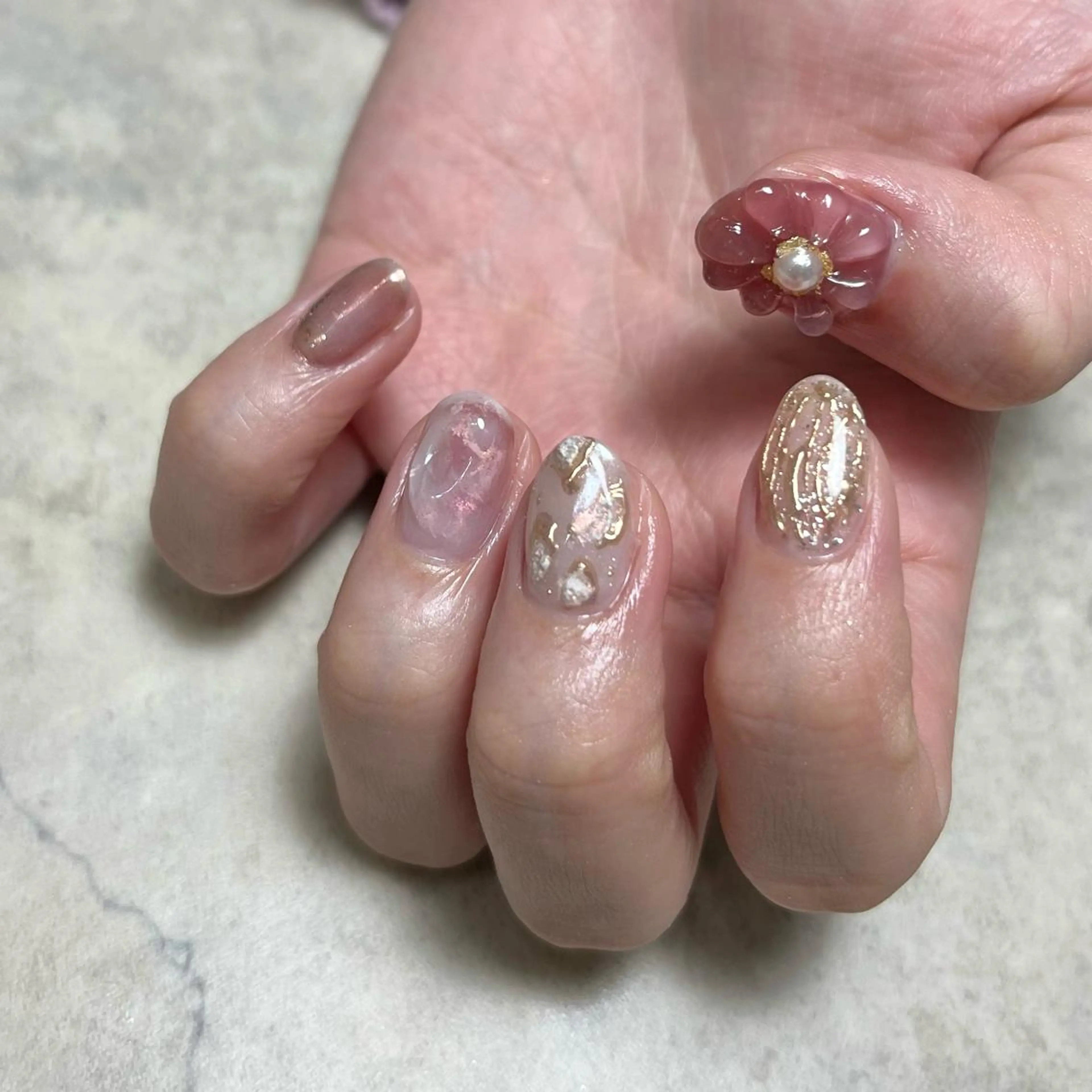 ネイル 持ち込み ハンドネイル nail salon O (en)所属・vegh. nail／阿波座のネイルデザイン