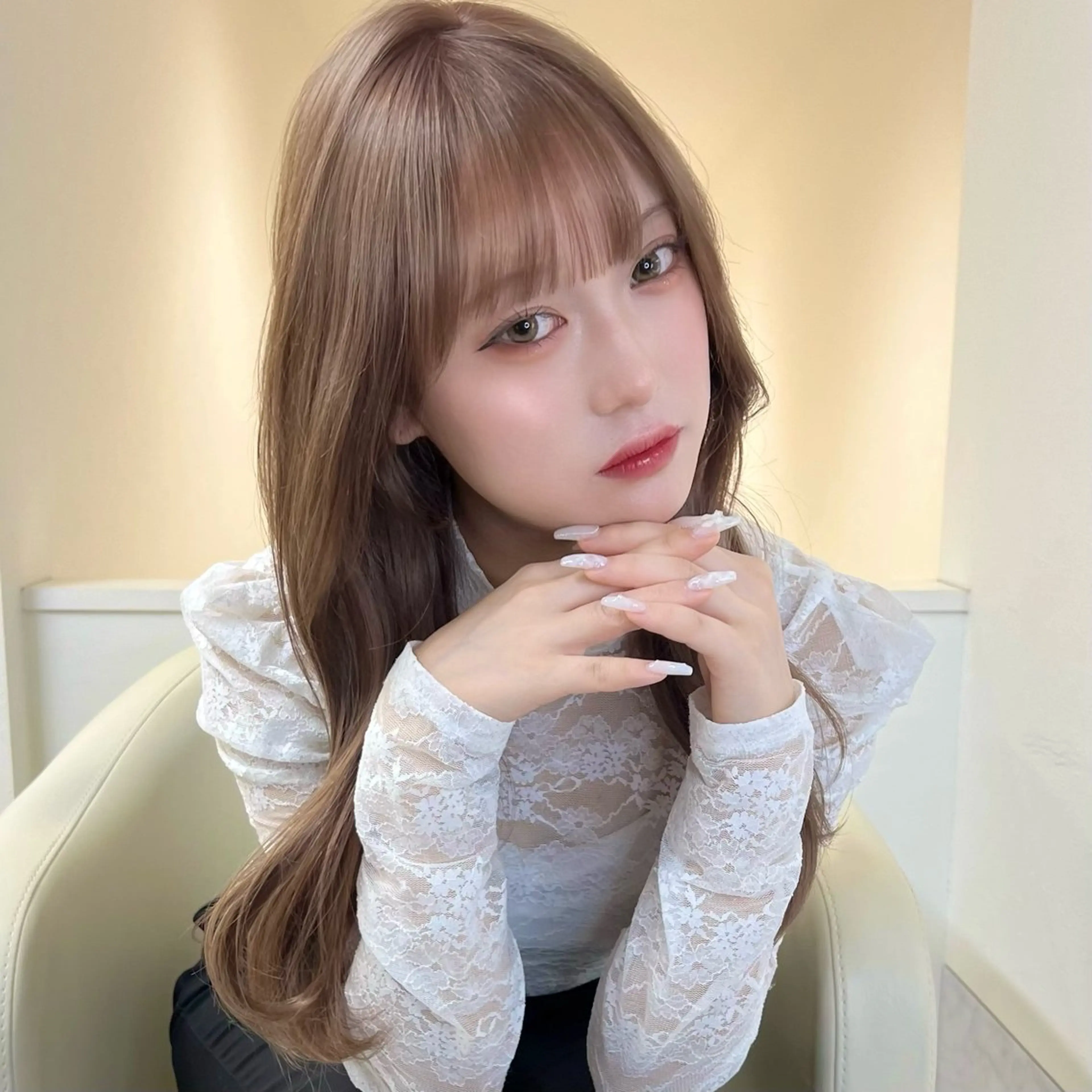 ロング 韓国風ヘア レイヤーカット カット ヘアカラー AI TOKYO　S所属・mizuki 【韓国レイヤー】のヘアスタイル