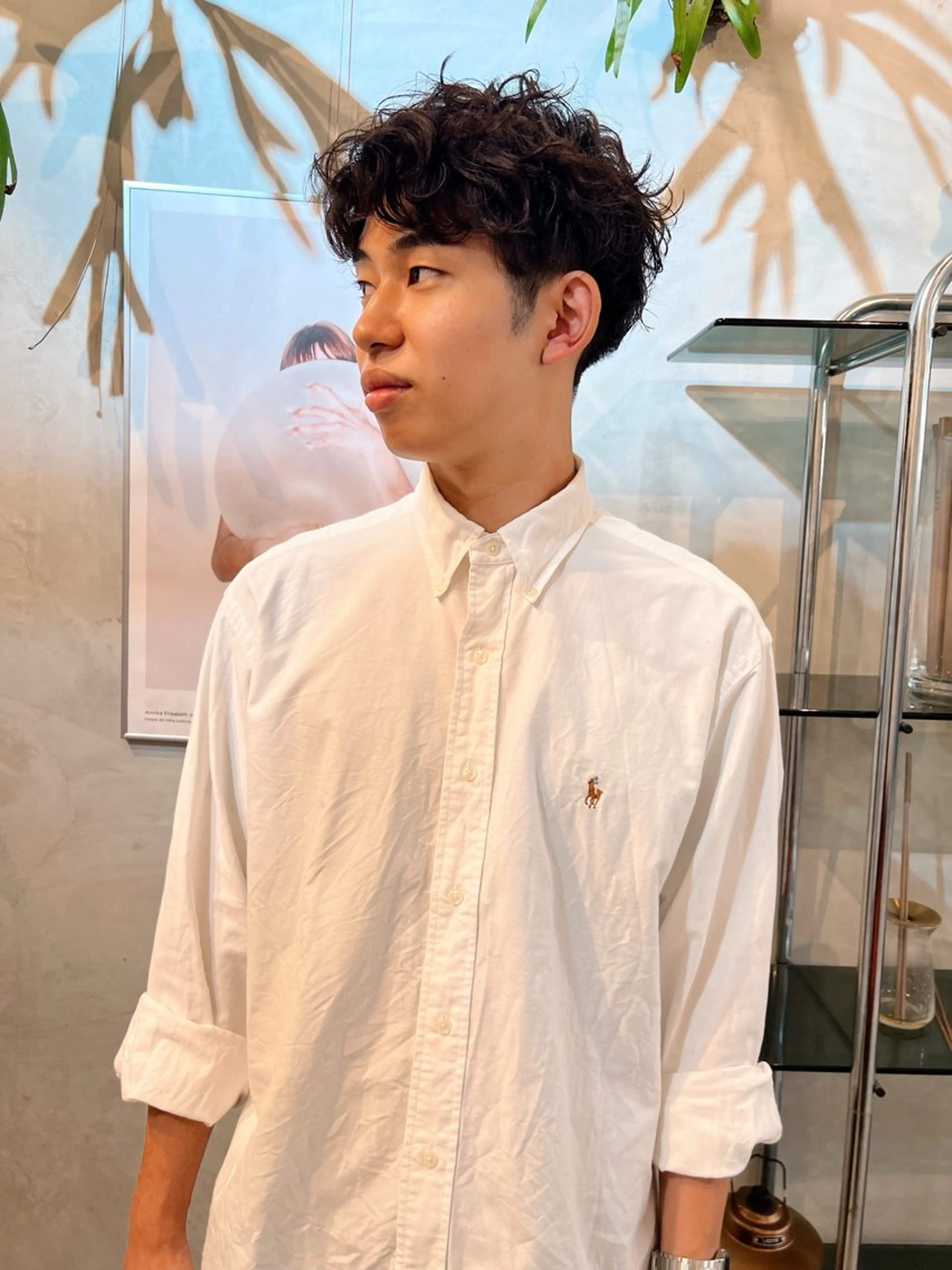 ショート パーマ メンズ カット ナガミ ショウ／メンズカットのヘアスタイル