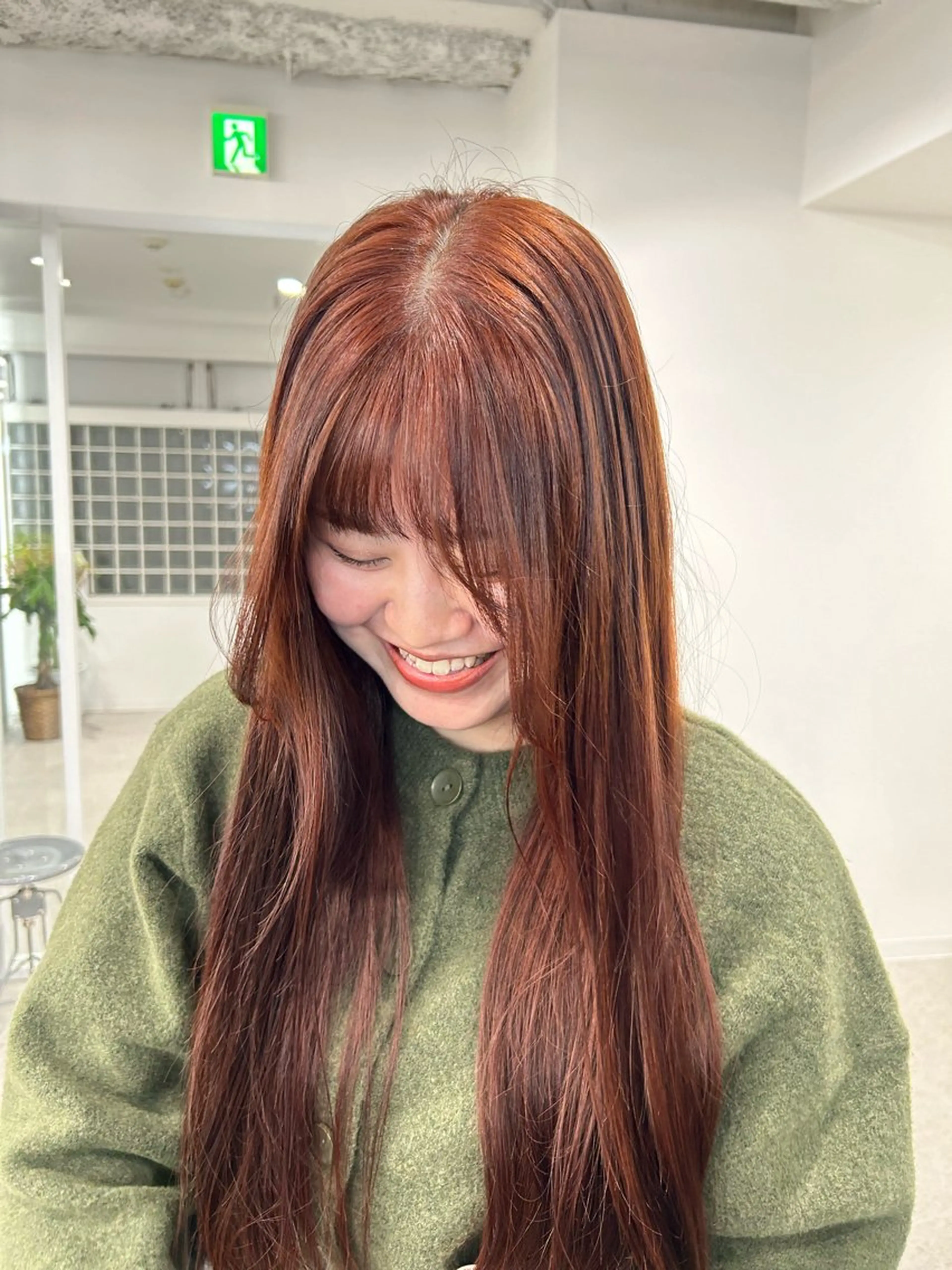 ロング カラー 愛結 暖色カラー🎀🩰のヘアスタイル