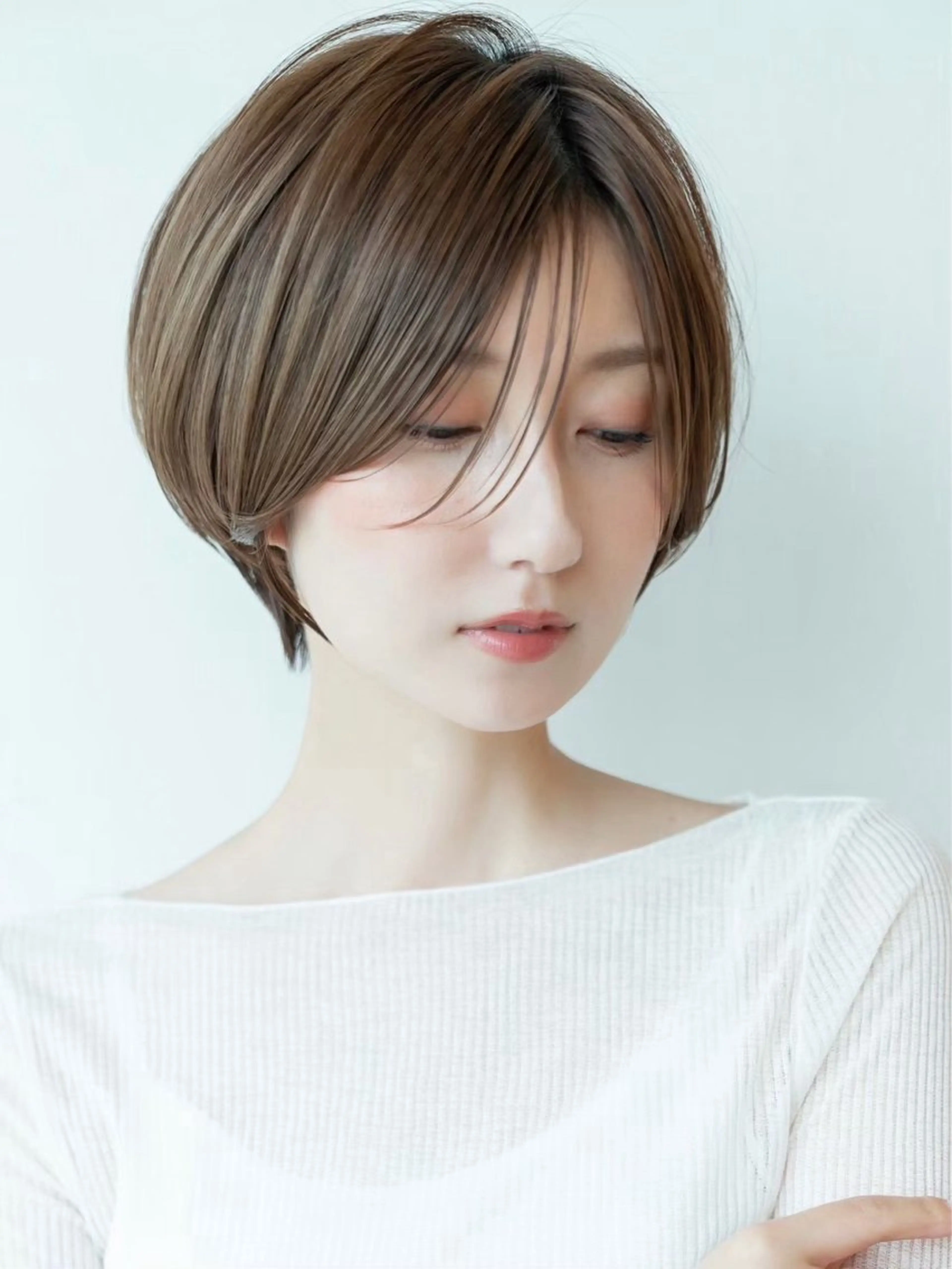 ショート カラー ショートボブ ハンサムショート 丸みショート イルミナカラー ボブ 渋谷ボブ/ショート 特化田中航平のヘアスタイル