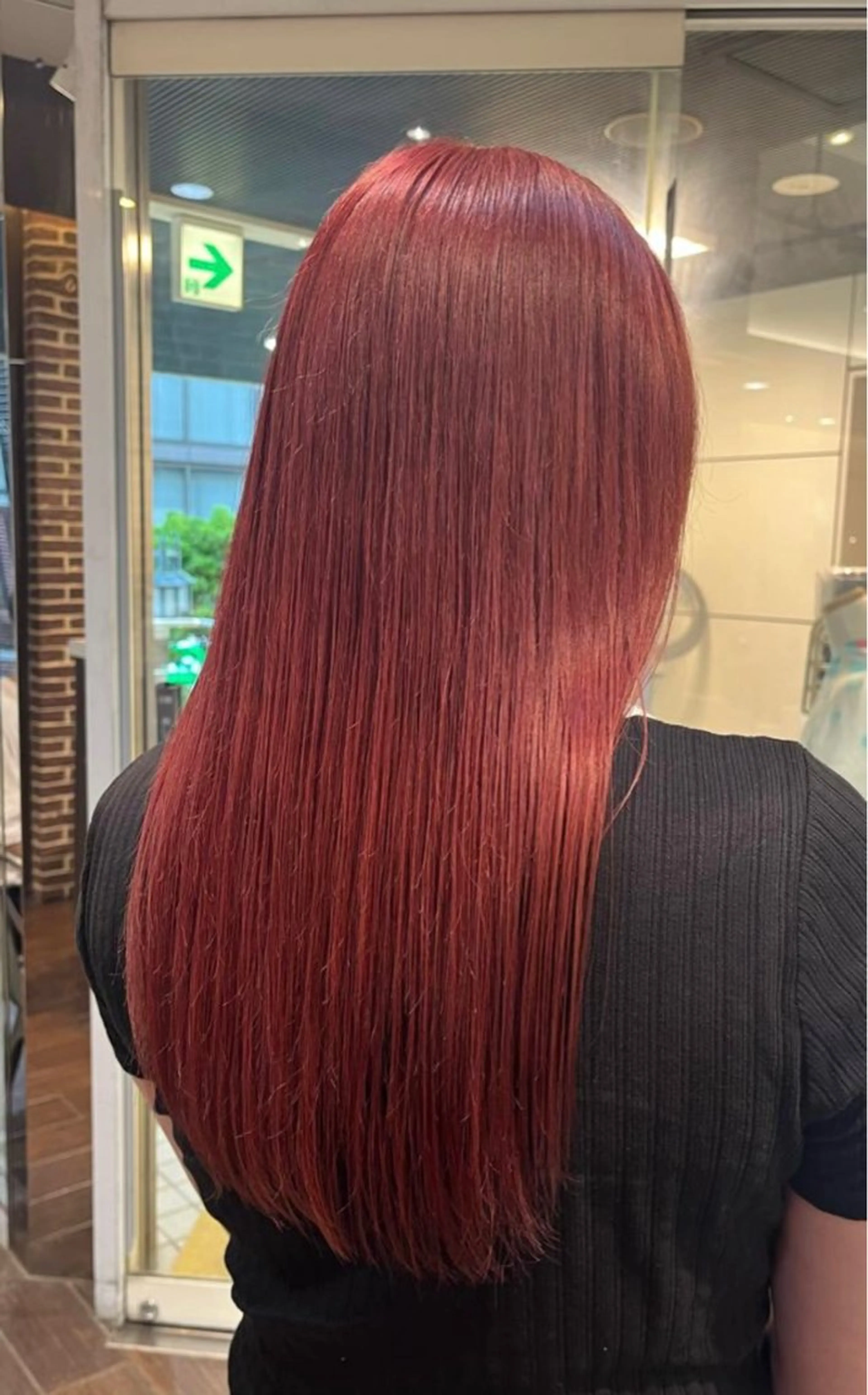 ロング カラー ボブ/暖色カラー コウボヒカルのヘアスタイル