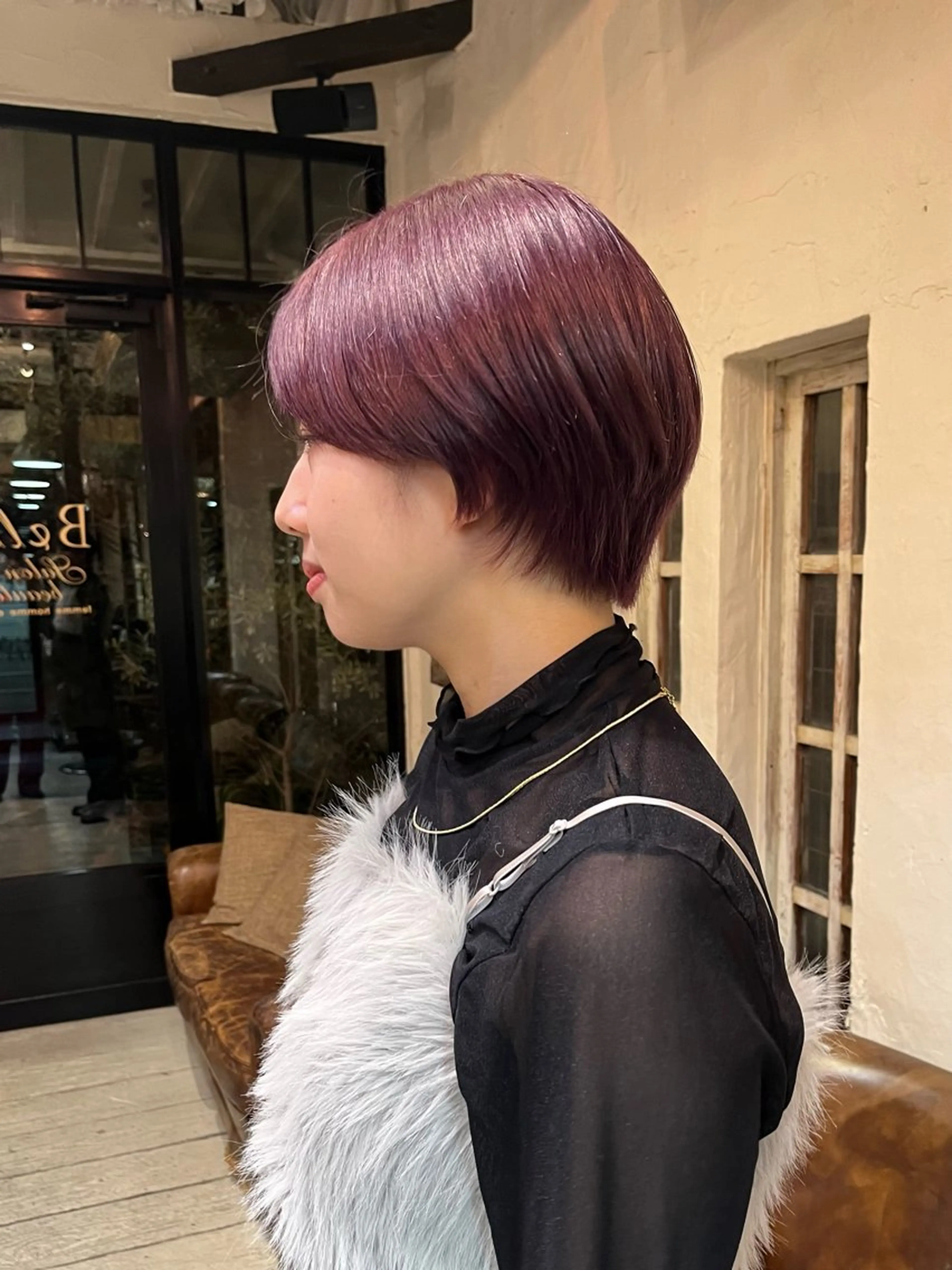 ショート カラー ラベンダーカラー rise /メンズカットのヘアスタイル