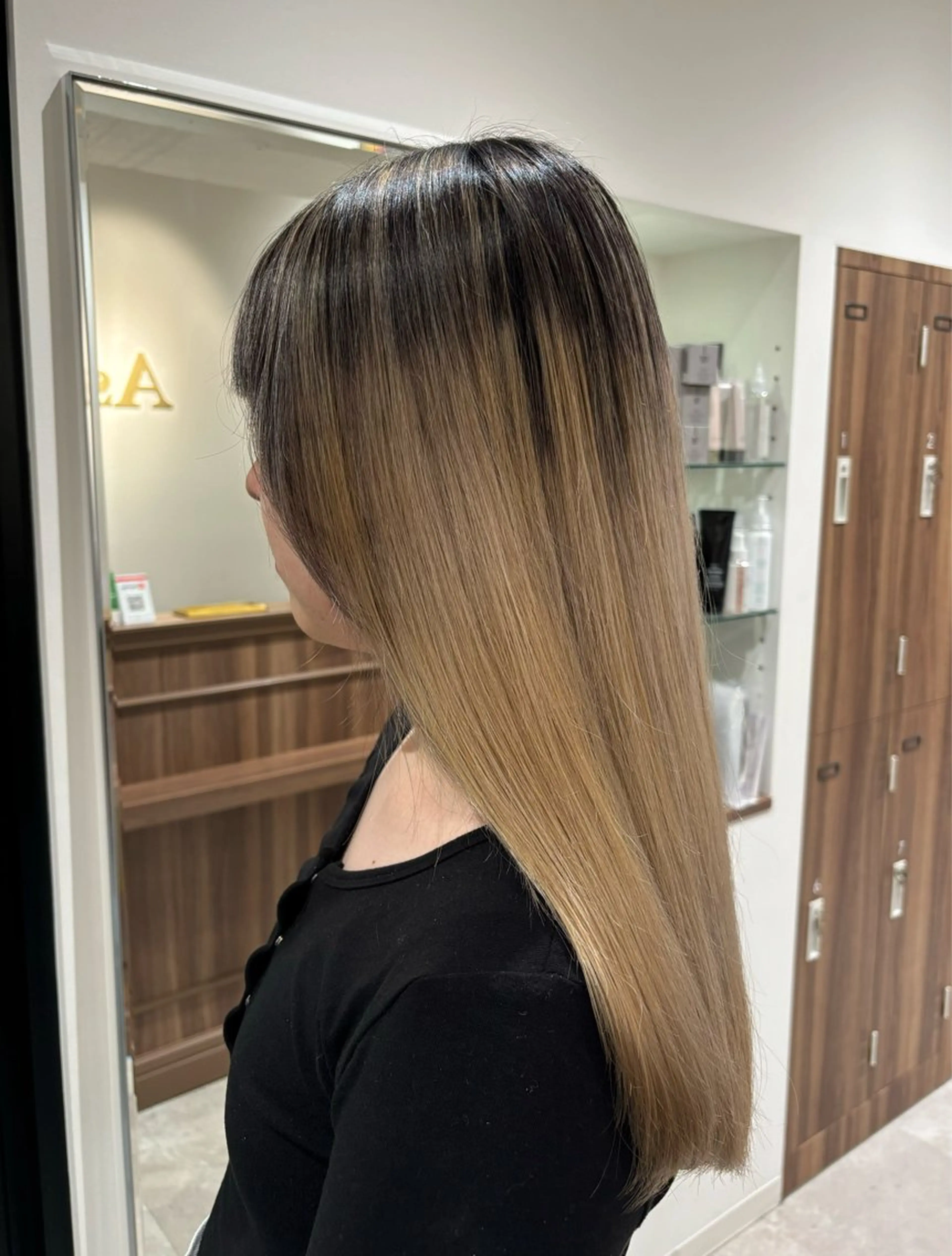 ロング 顔周りカット ロング 山田 悠朱里のヘアスタイル