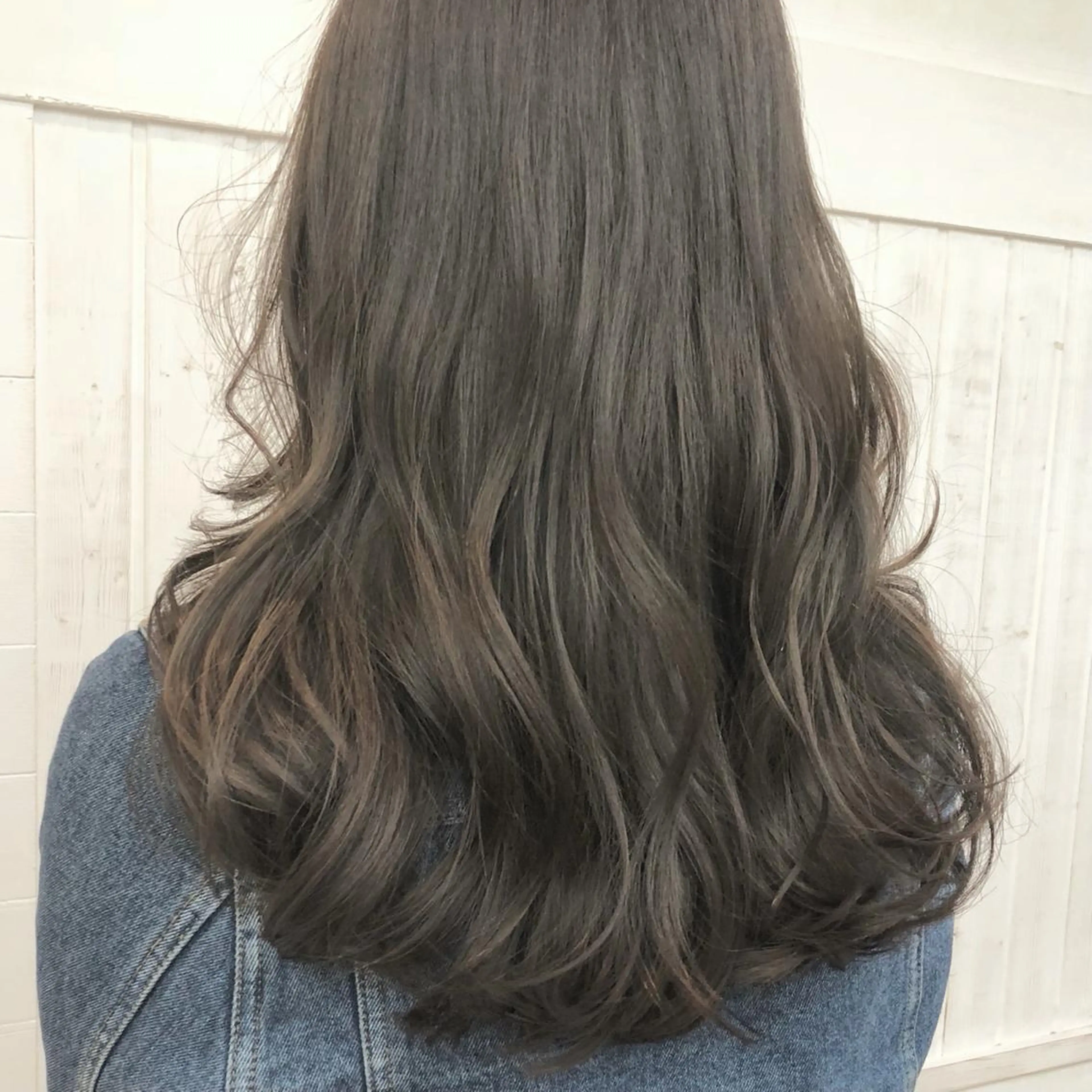 ロング カラー ヘアカラー トリートメント 前髪顔周り✂️店長 ❤️アマミヤ❤️のヘアスタイル