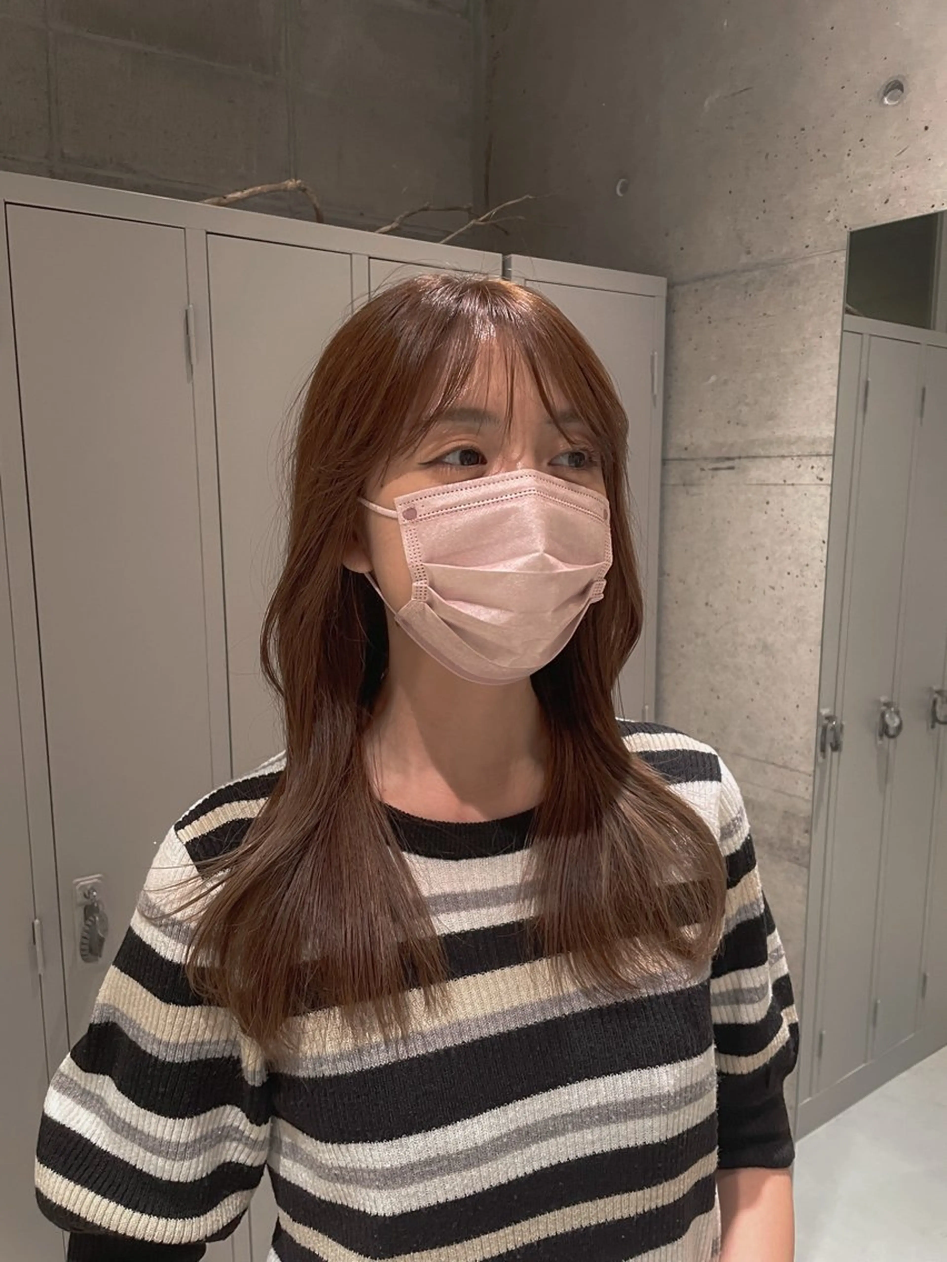 ロング カラー ブルーカラー オレンジ くびれヘア レイヤーカット カット ヘアカラー トリートメント 艶髪推し🌿🫧 yukakoのヘアスタイル