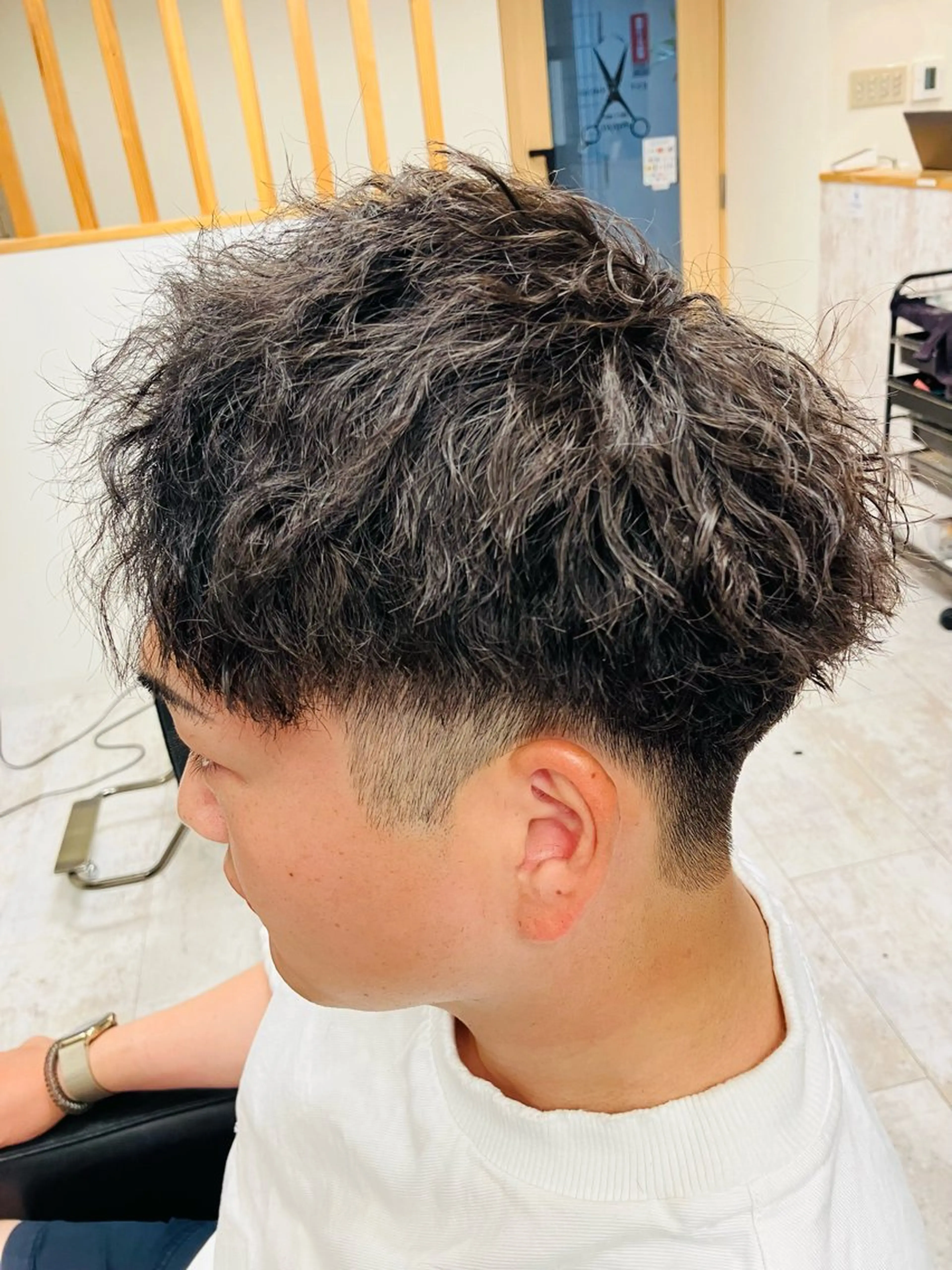 パーマ メンズ カット パーマ メンズ特化/パーマ/ フェードWATARUのヘアスタイル