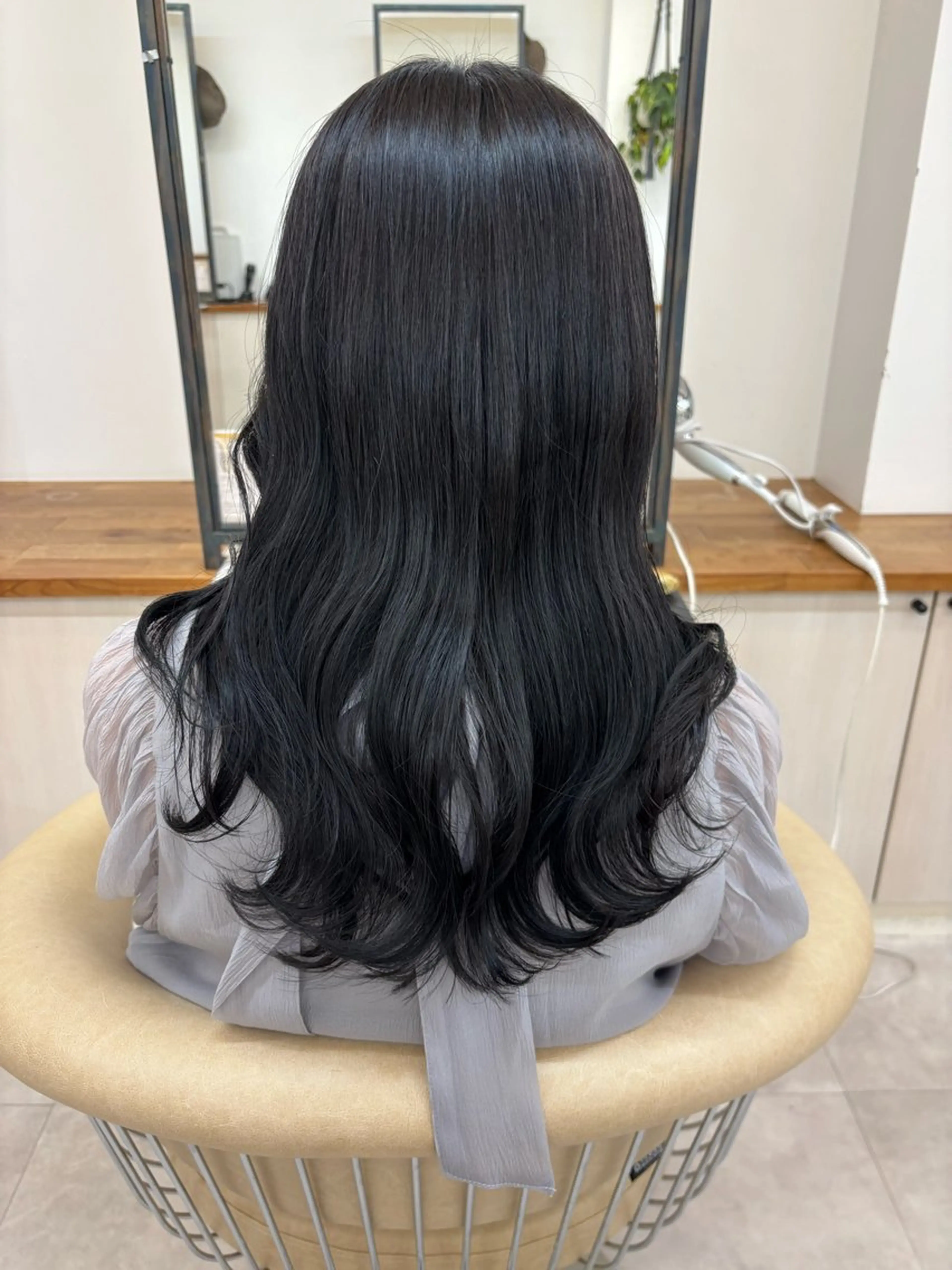 ロング アッシュ アッシュグレー 仙台/LYNDA/ 艶カラー/chikaのヘアスタイル