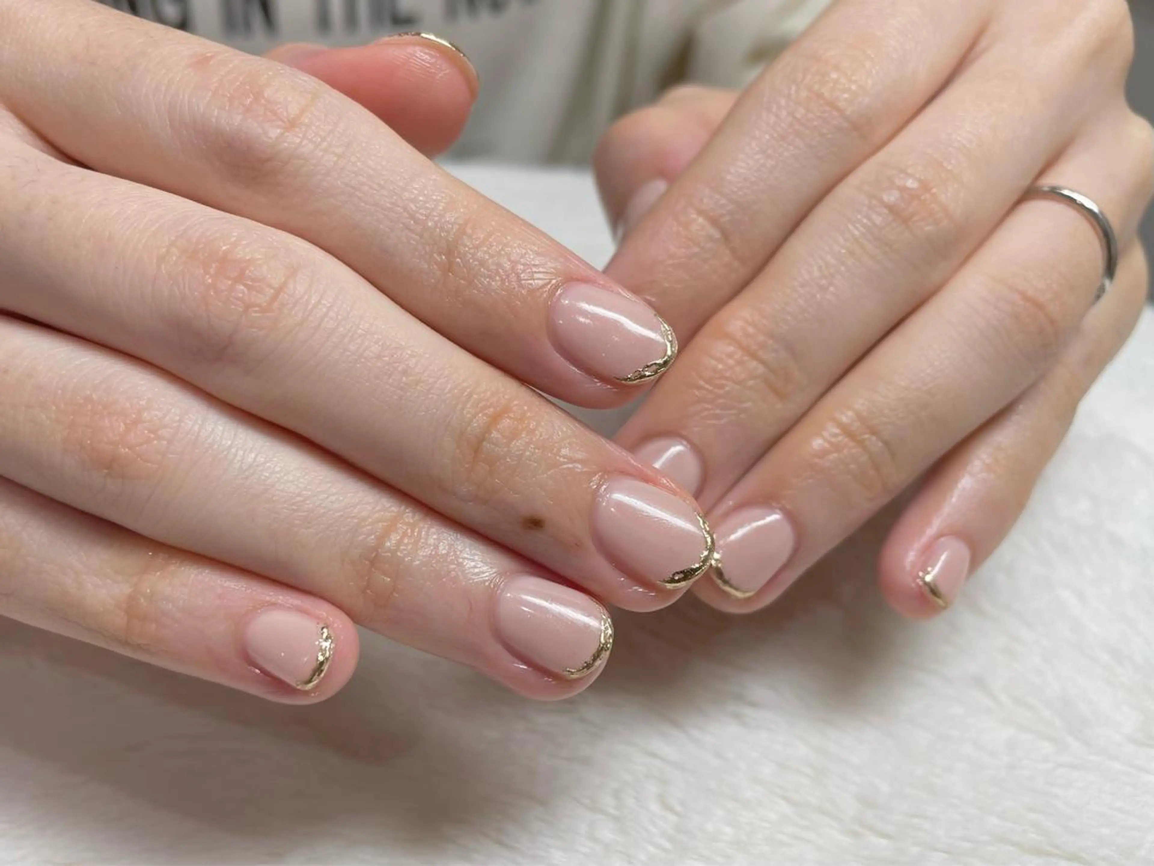 ネイル フレンチネイル ミラーネイル riri nail所属・riri-nail Rie Endoのネイルデザイン