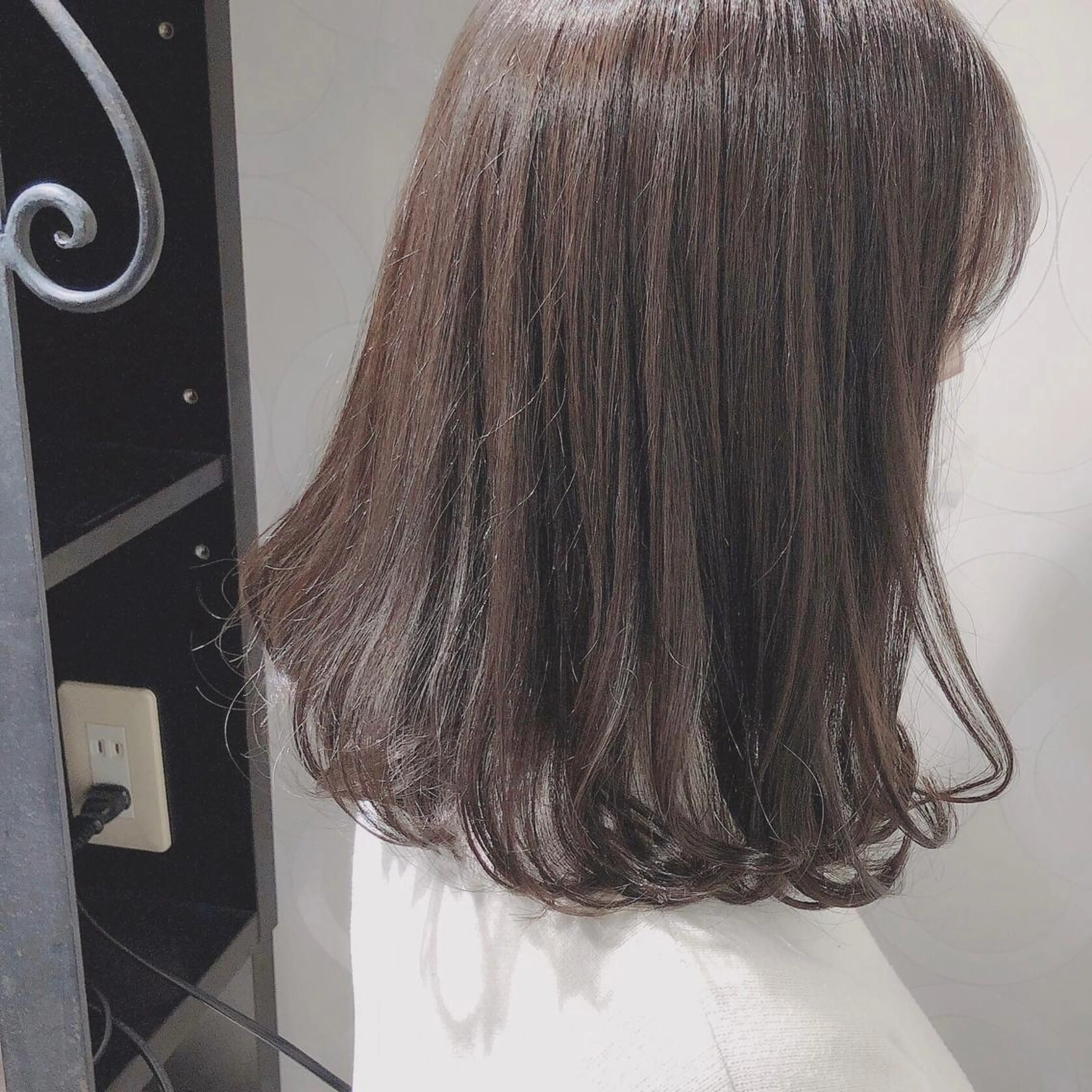 ミディアム カラー ブラウンカラー ココアブラウン ボブ 艶髪モテヘア ♡tomimaのヘアスタイル
