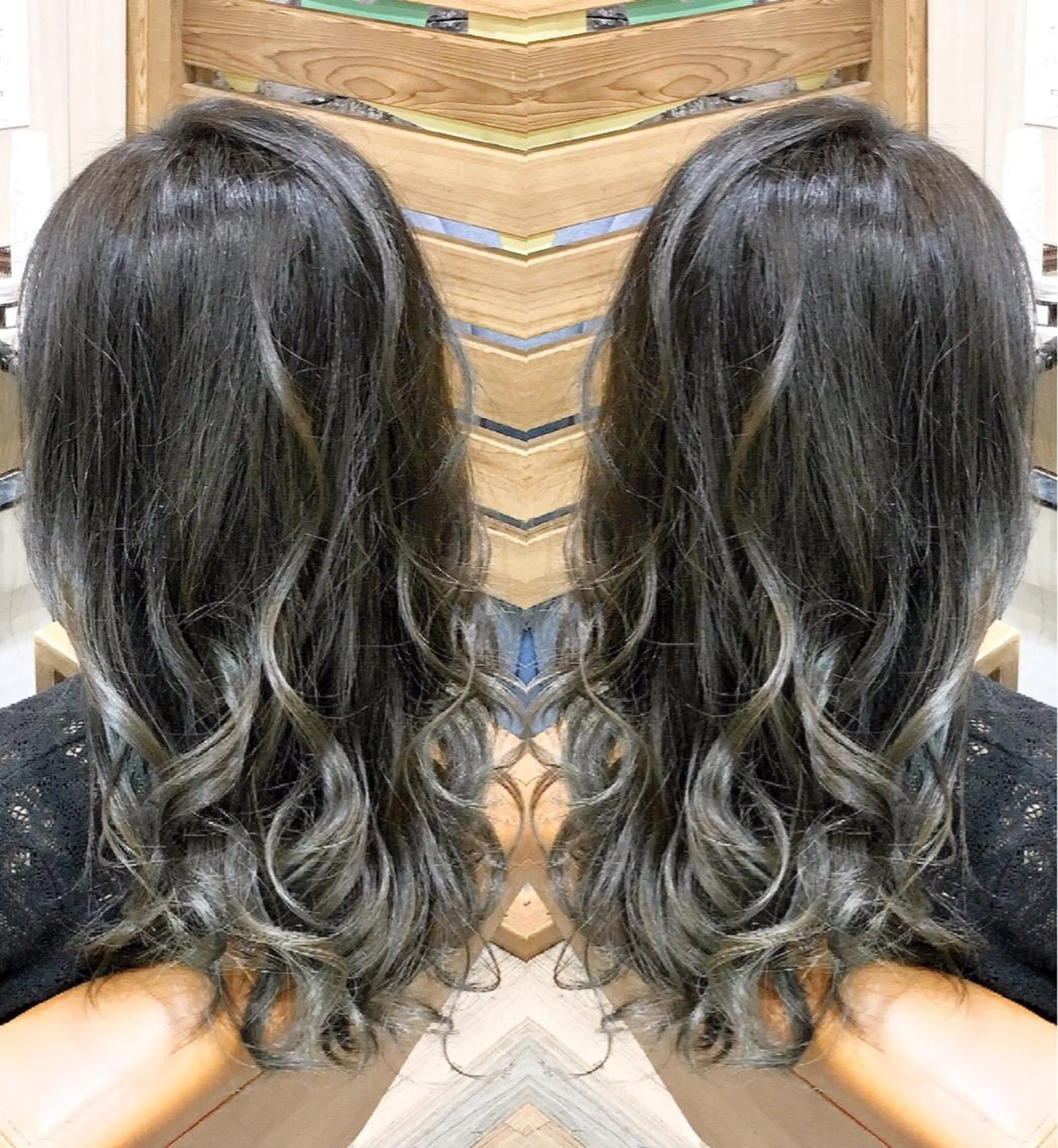 ロング 外国人風カラー レイヤーカット ヘアカラー トリートメント ヘアセット ❤️千葉県代表❤️ 店長❤️柿本翔一朗のヘアスタイル