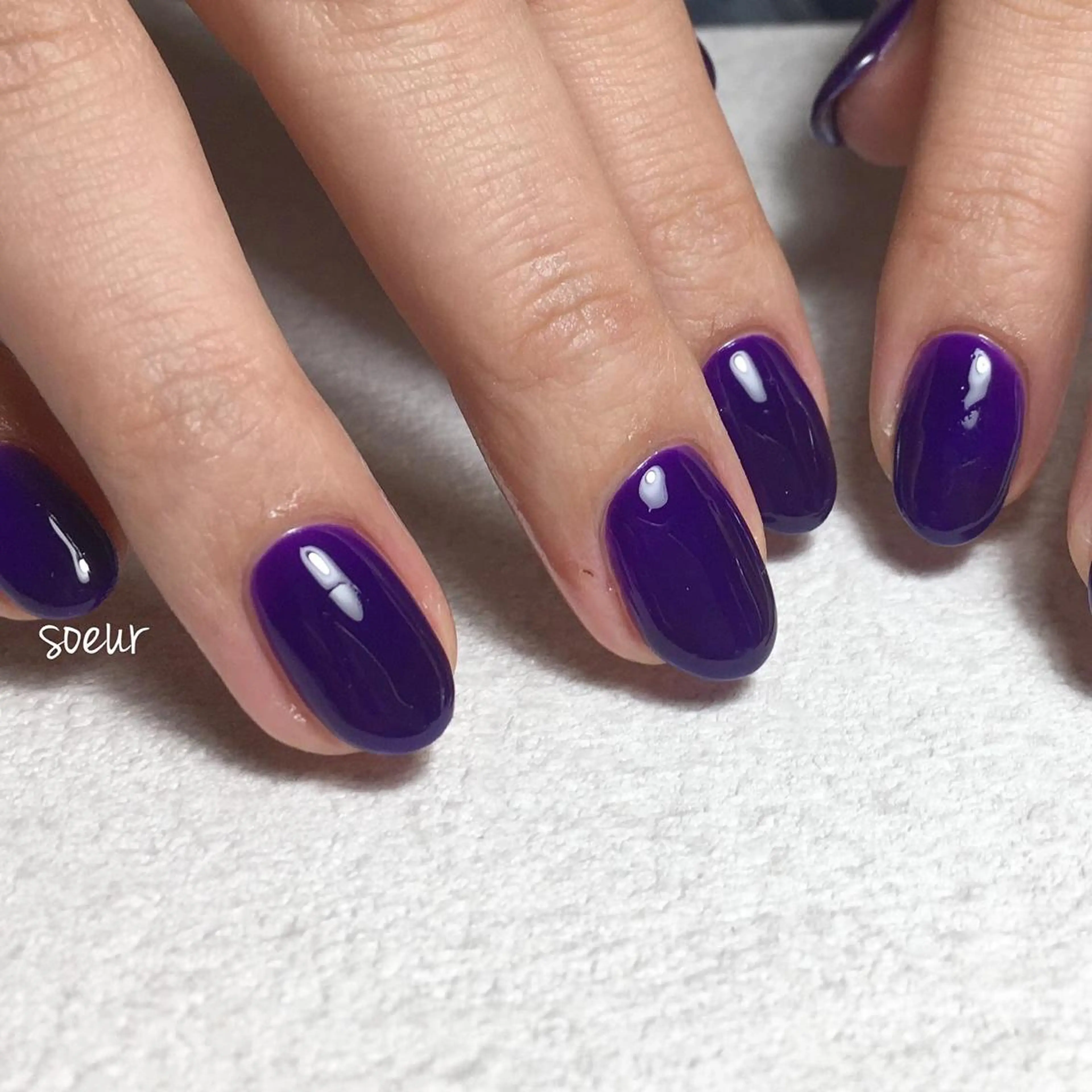 ネイル ワンカラーネイル ハンドネイル soeur_ 武蔵浦和のネイルデザイン