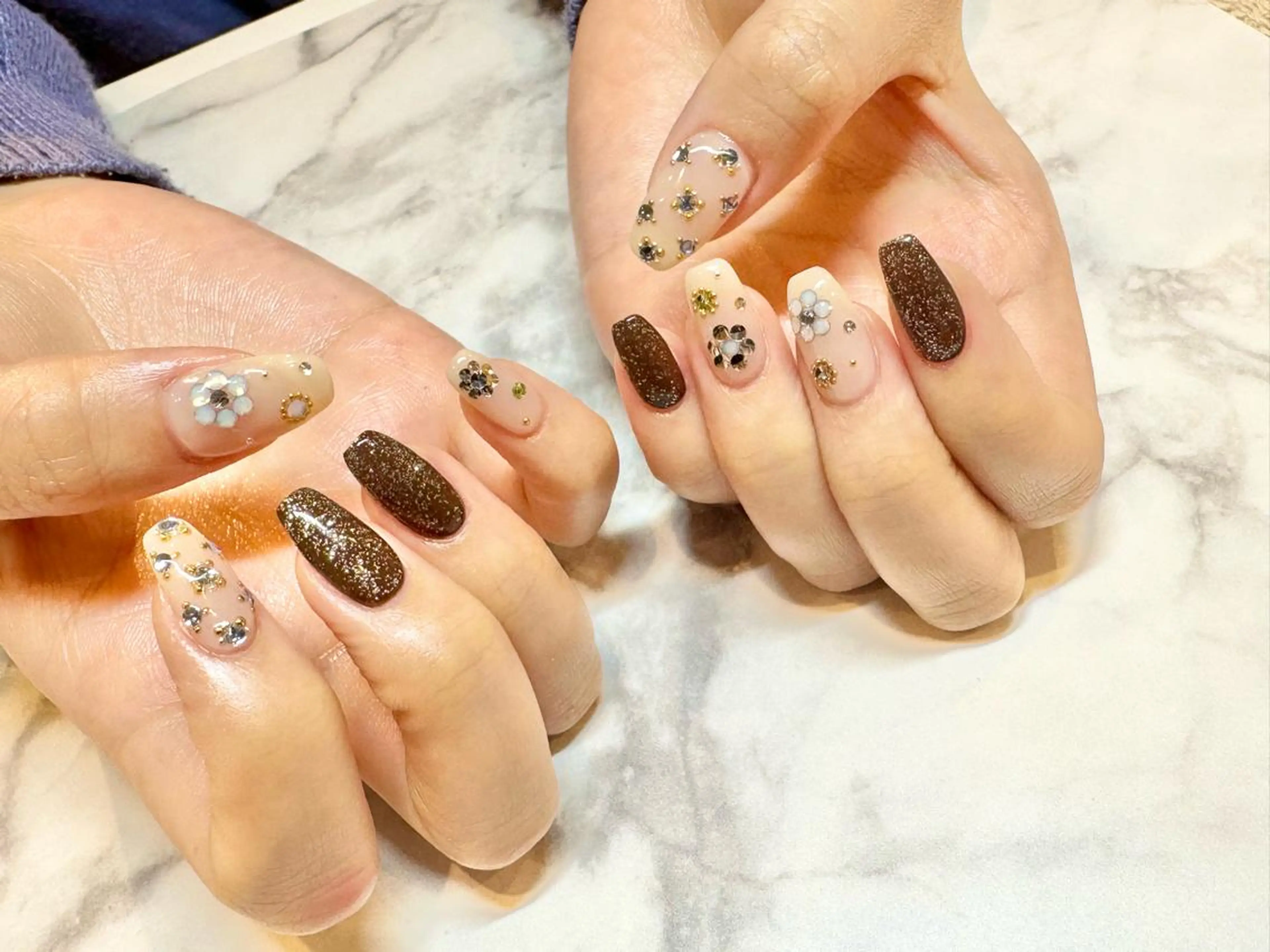 ネイル ロングネイル メンズネイル 持ち込み スカルプネイル Bianca名駅 🪼店長sagawaのネイルデザイン