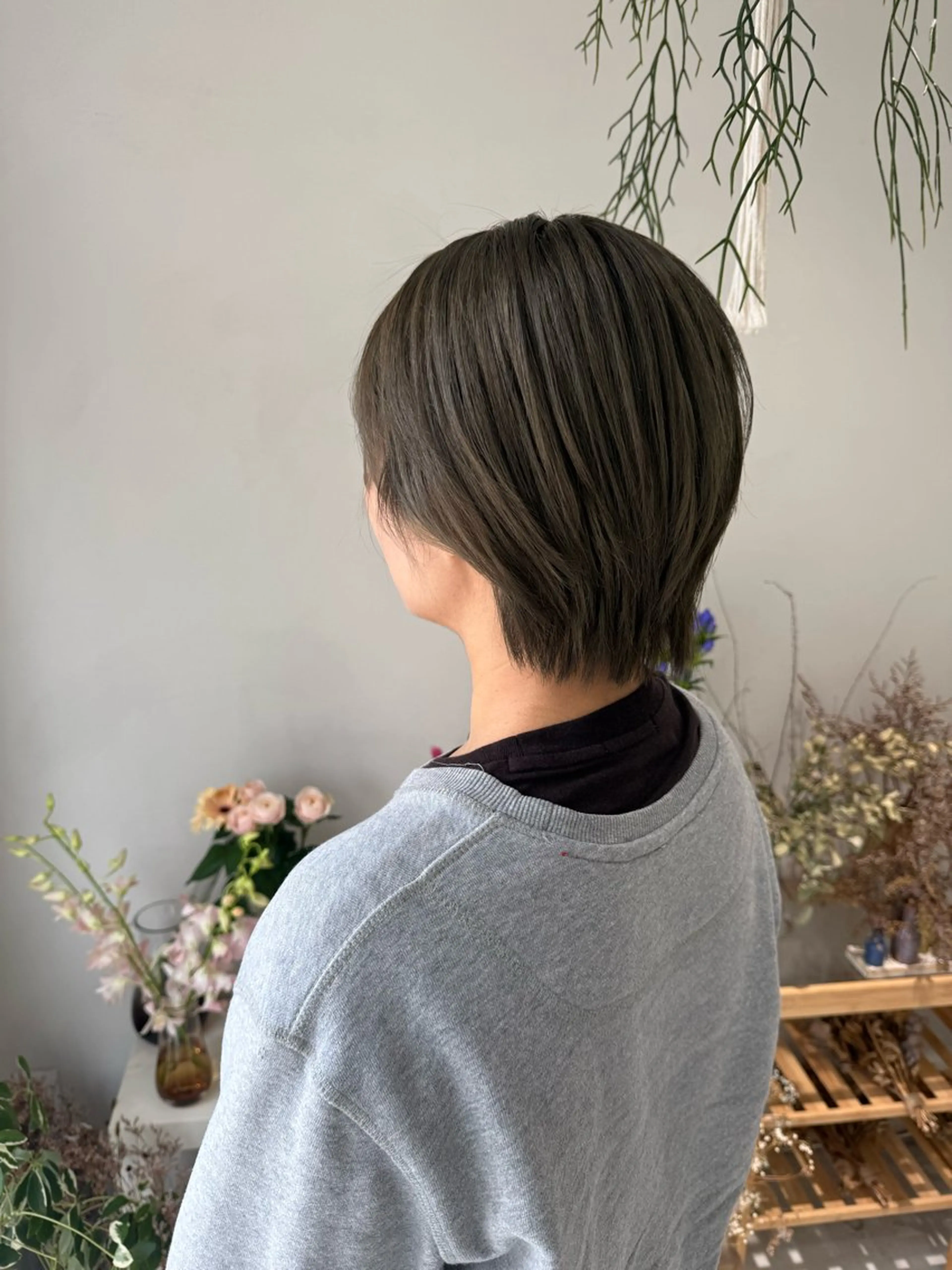 ショート パーマ ヘアカラー ❁⃘*花屋併設サロン 荘司麻百合◌˳𓇬のヘアスタイル